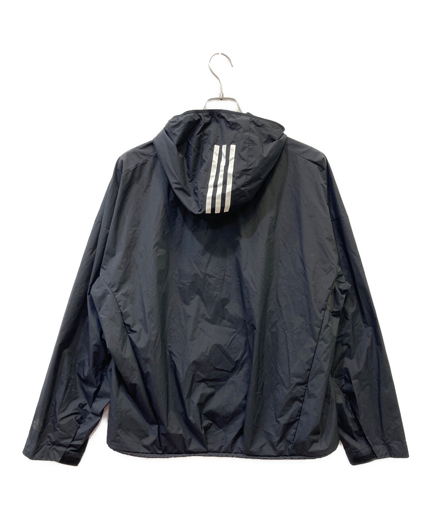 中古・古着通販】adidas (アディダス) アノラックパーカー ブラック
