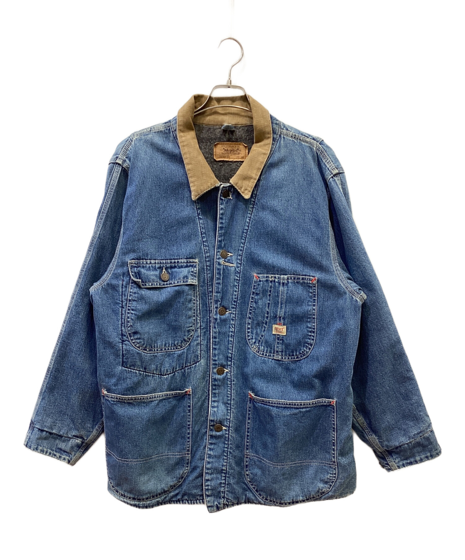 中古・古着通販】LEVI'S (リーバイス) カバーオール ブルー サイズ:38