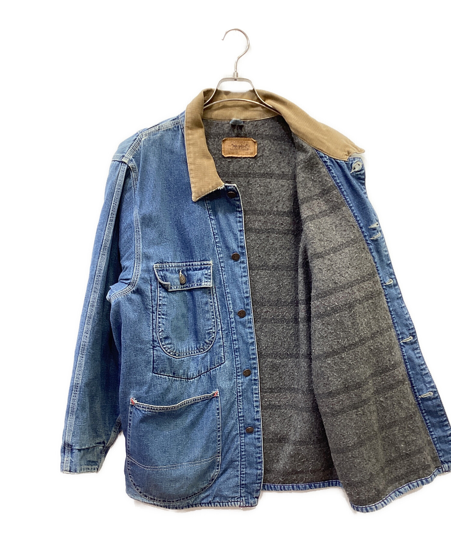 中古・古着通販】LEVI'S (リーバイス) カバーオール ブルー サイズ:38