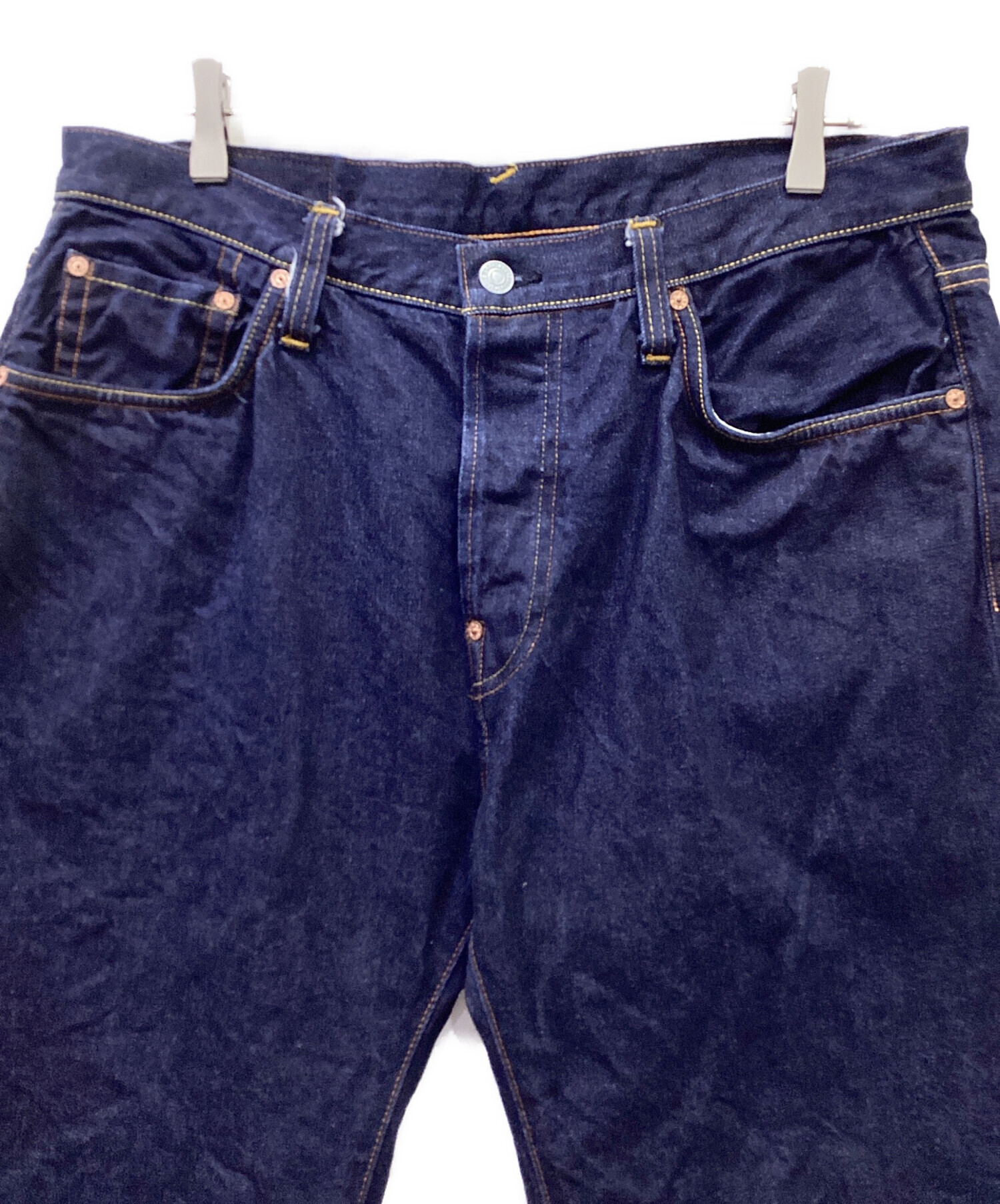 中古・古着通販】EVISU (エヴィス) デニムハーフパンツ インディゴ
