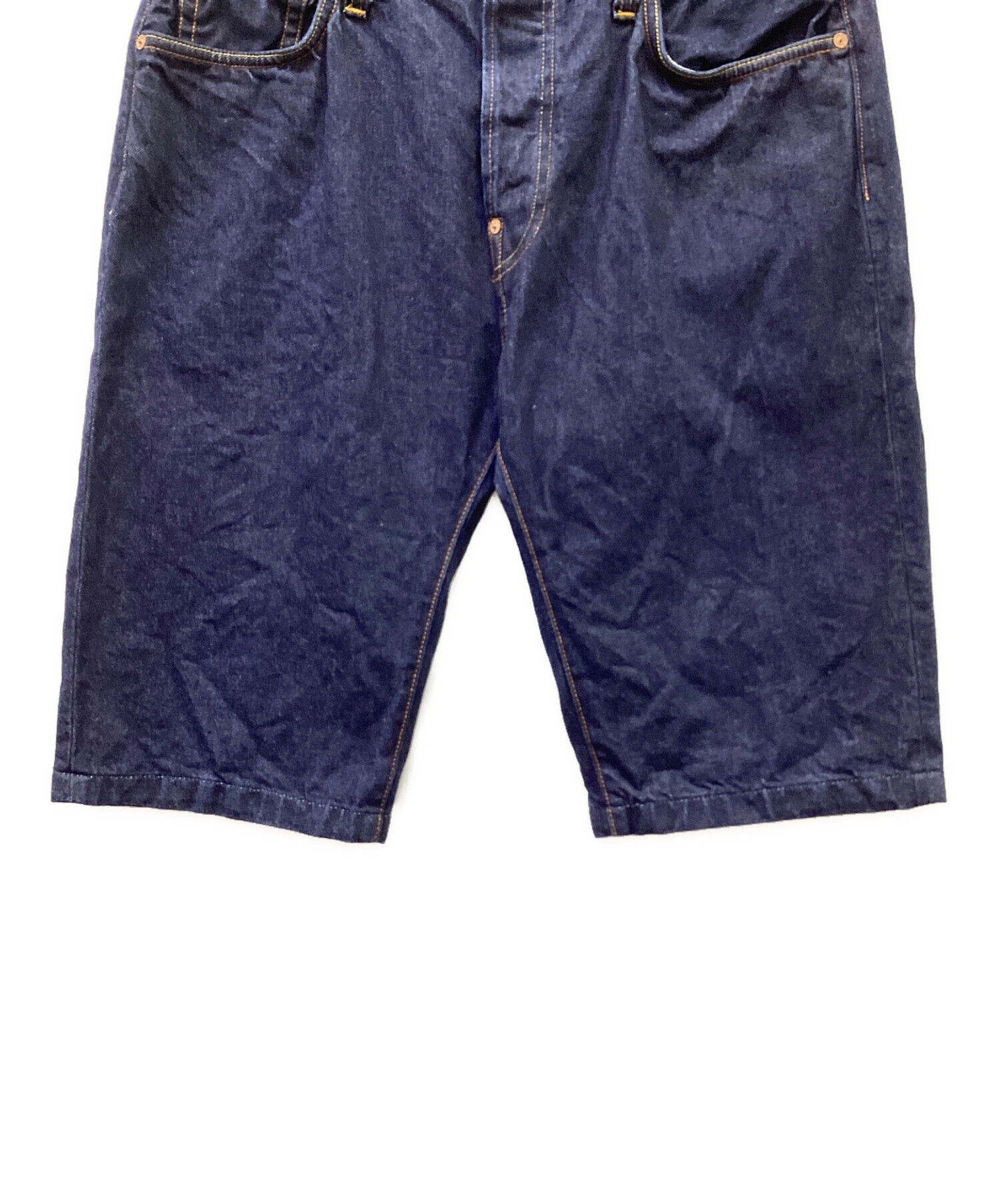 中古・古着通販】EVISU (エヴィス) デニムハーフパンツ インディゴ