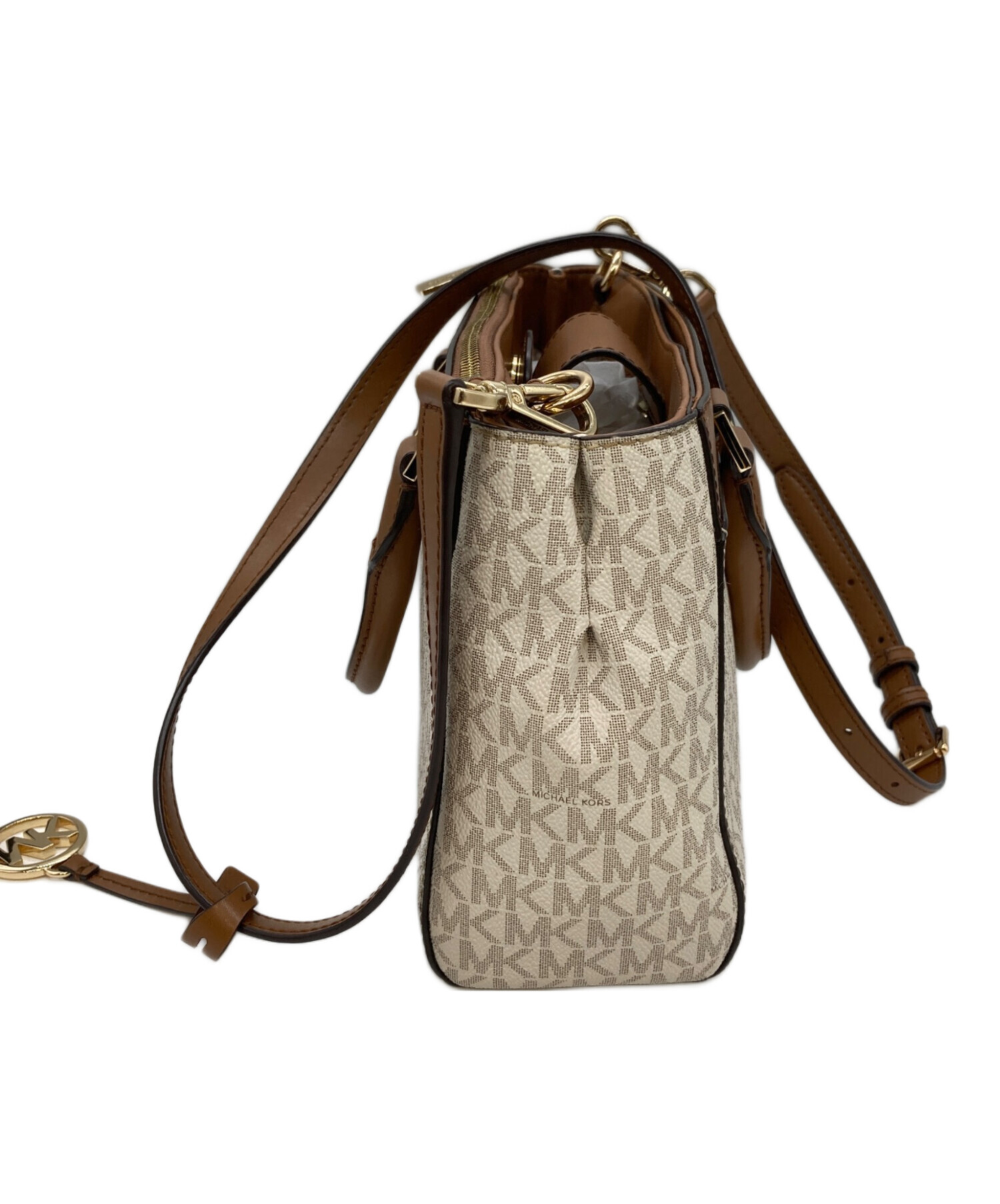 中古・古着通販】MICHAEL KORS (マイケルコース) 2WAYバッグ ベージュ