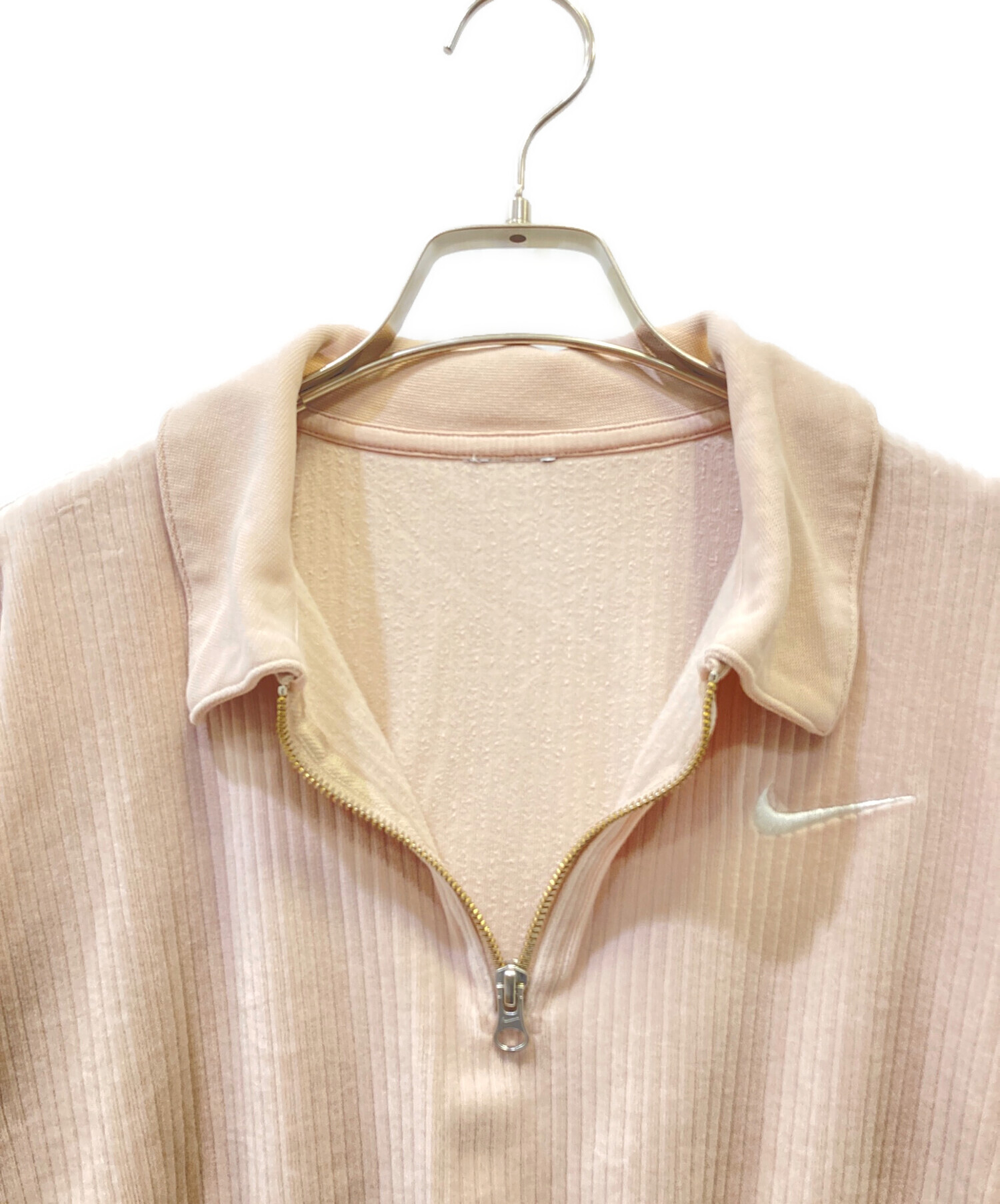中古・古着通販】NIKE (ナイキ) ベロアクロップド セットアップ ピンク