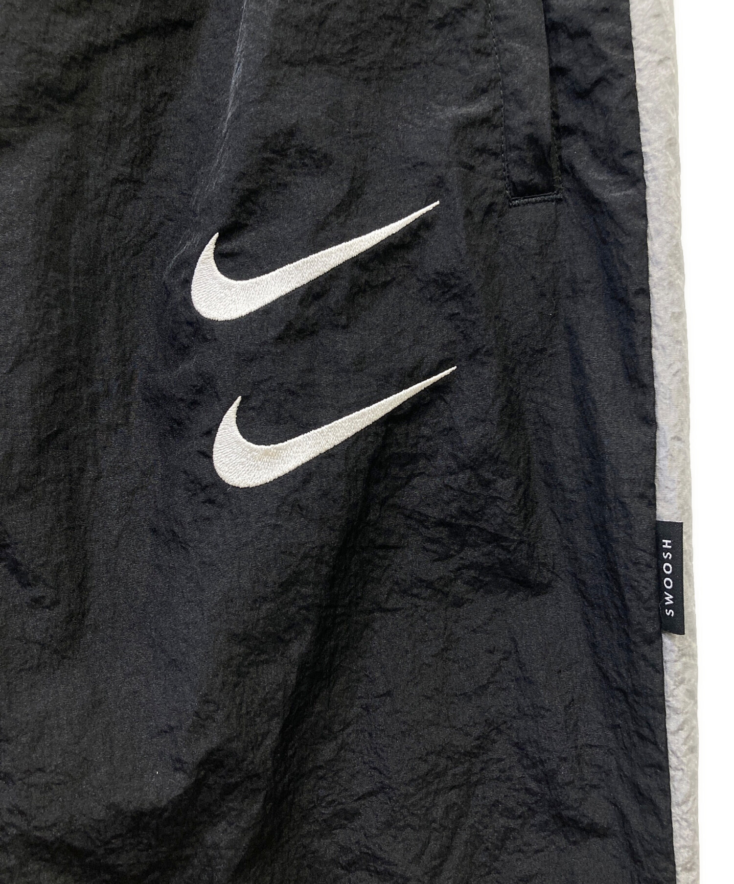 中古・古着通販】NIKE (ナイキ) ナイロンパンツ ブラック サイズ:M