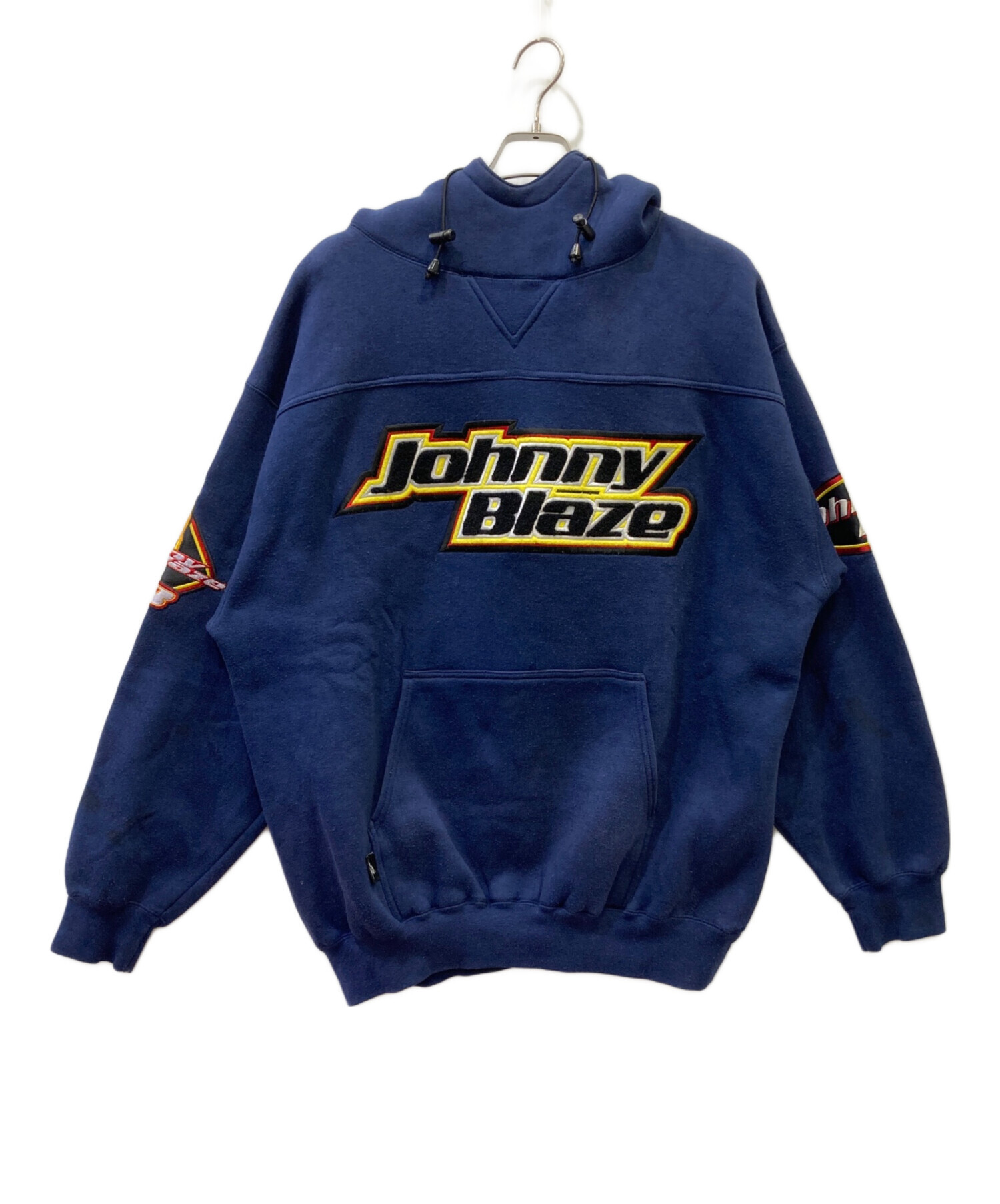 【訳あり】Johnny Blaze スエードジャケット パーカー XL B系 中古・古着通販】JOHNNY BLAZE (ジョニーブレイズ) パーカー ネイビー