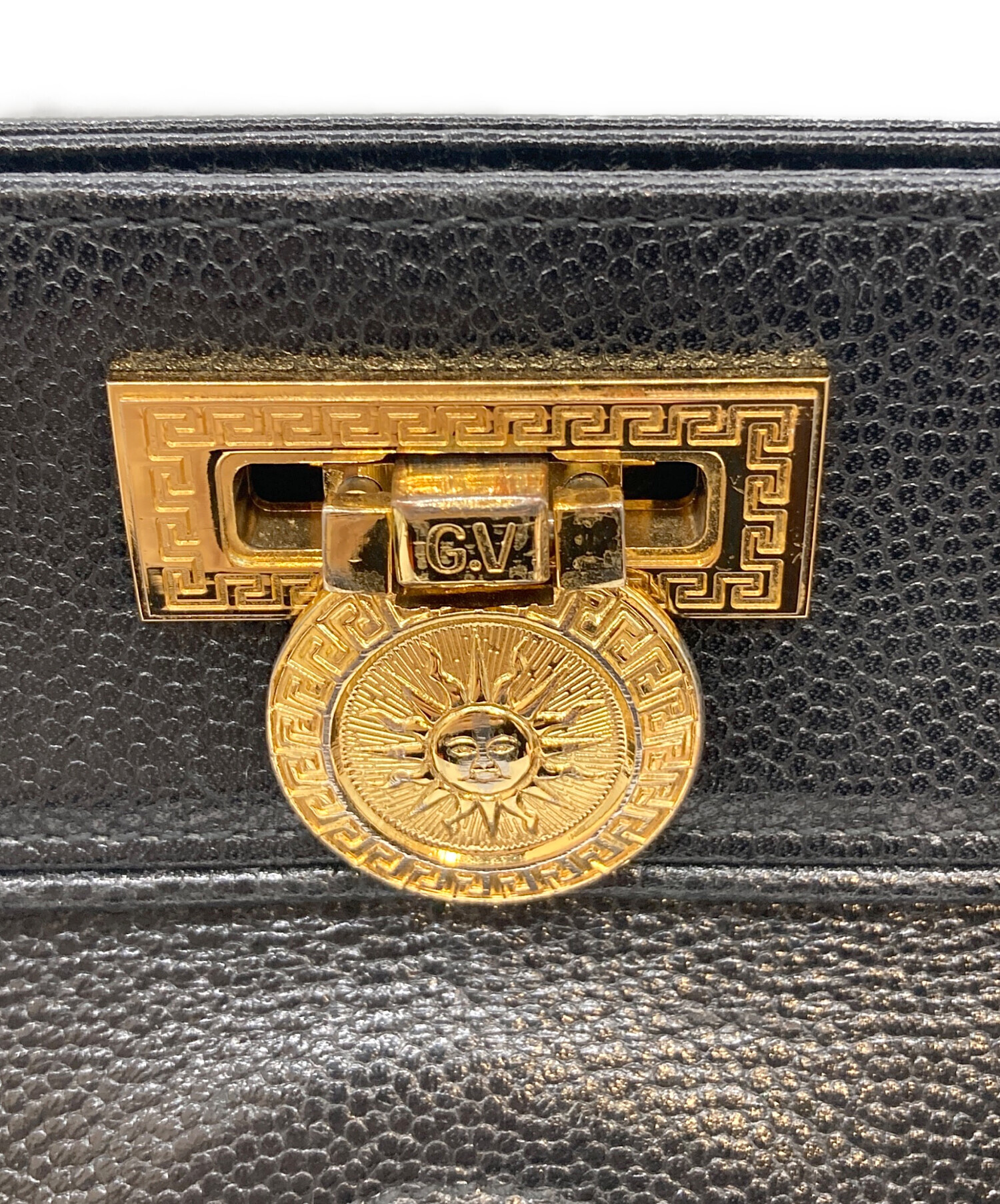 希少 ヴィンテージ GIANNI VERSACE 太陽神バッグ 中古・古着通販】GIANNI VERSACE (ジャンニ・ヴェルサーチ) 2段