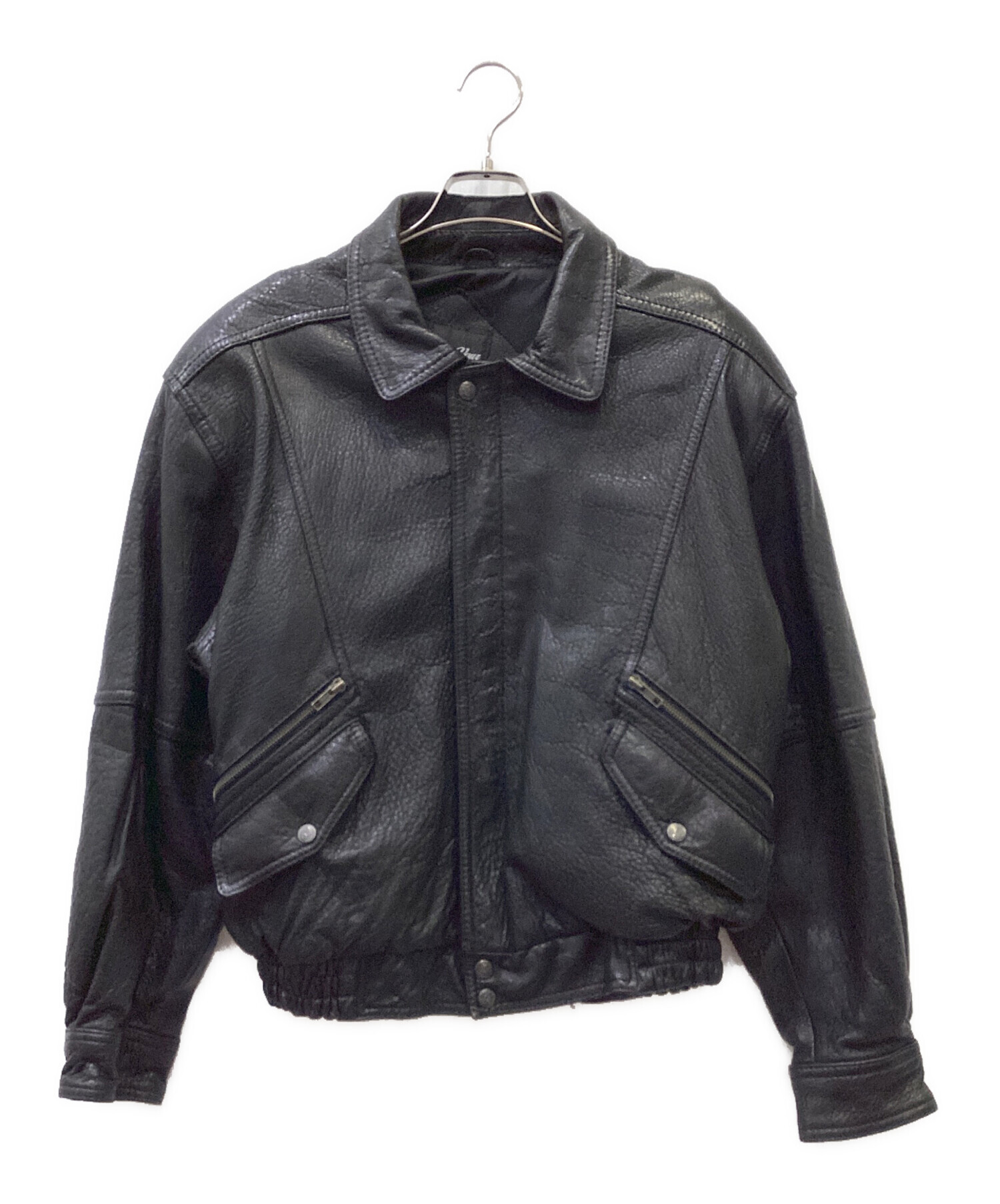 BONNEZ VOUS レザージャケット 羊革 Mサイズ VINTAGE 中古・古着通販】BONNEZ VOUS (ボンヌ ヴー) レザージャケット