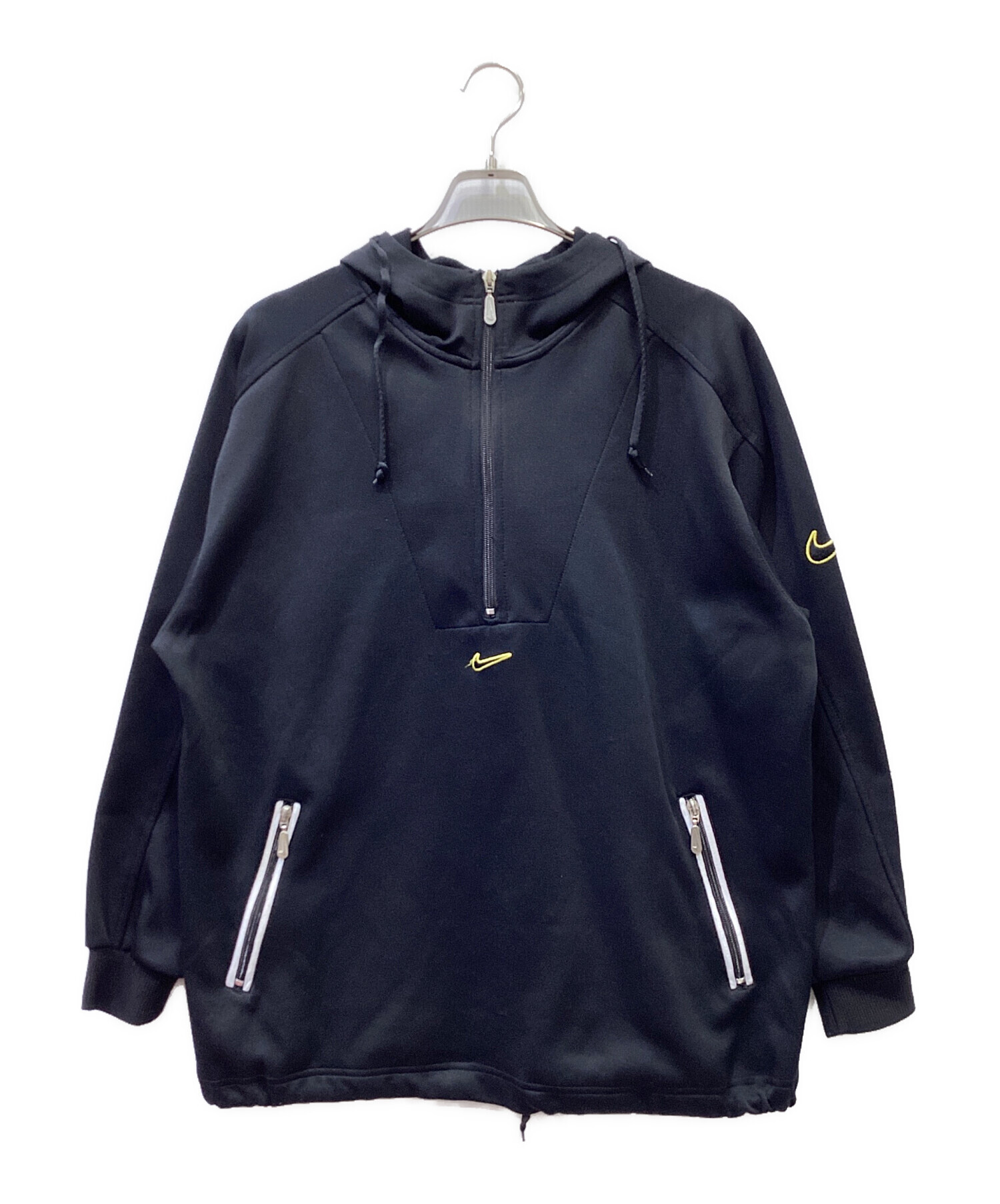 中古・古着通販】NIKE (ナイキ) ハーフジップパーカー ブラック サイズ 