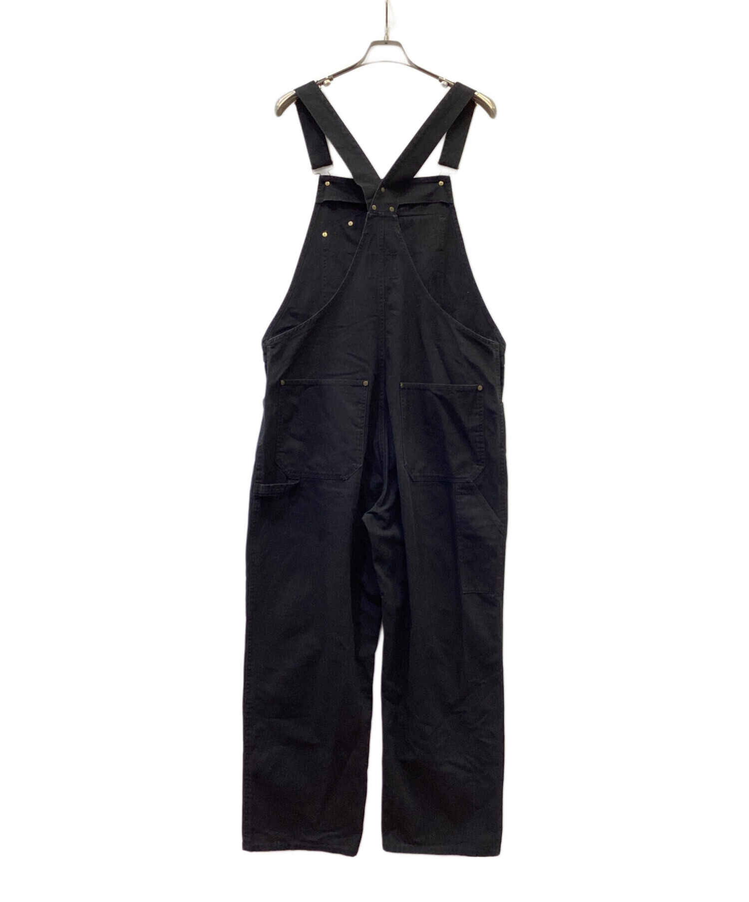 BEN DAVIS ブラックオーバーオール 中古・古着通販】BEN DAVIS (ベンデイビス) オーバーオール ブラック