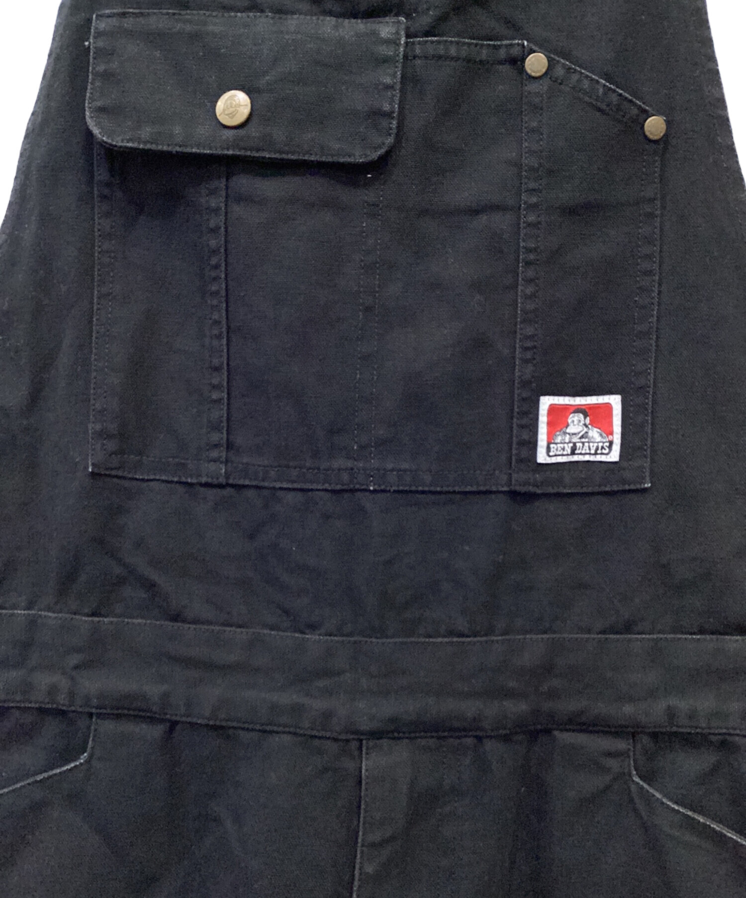 中古・古着通販】BEN DAVIS (ベンデイビス) オーバーオール ブラック