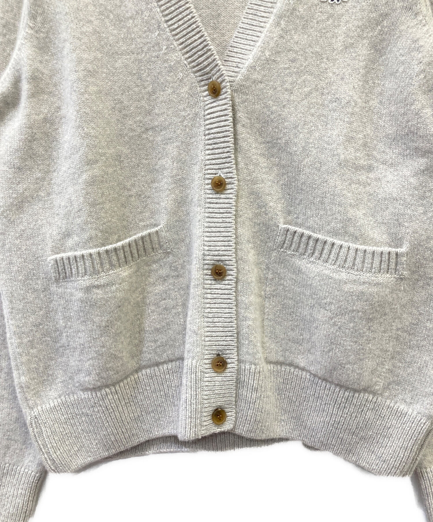 中古・古着通販】MAISON KITSUNE (メゾンキツネ) カーディガン グレー