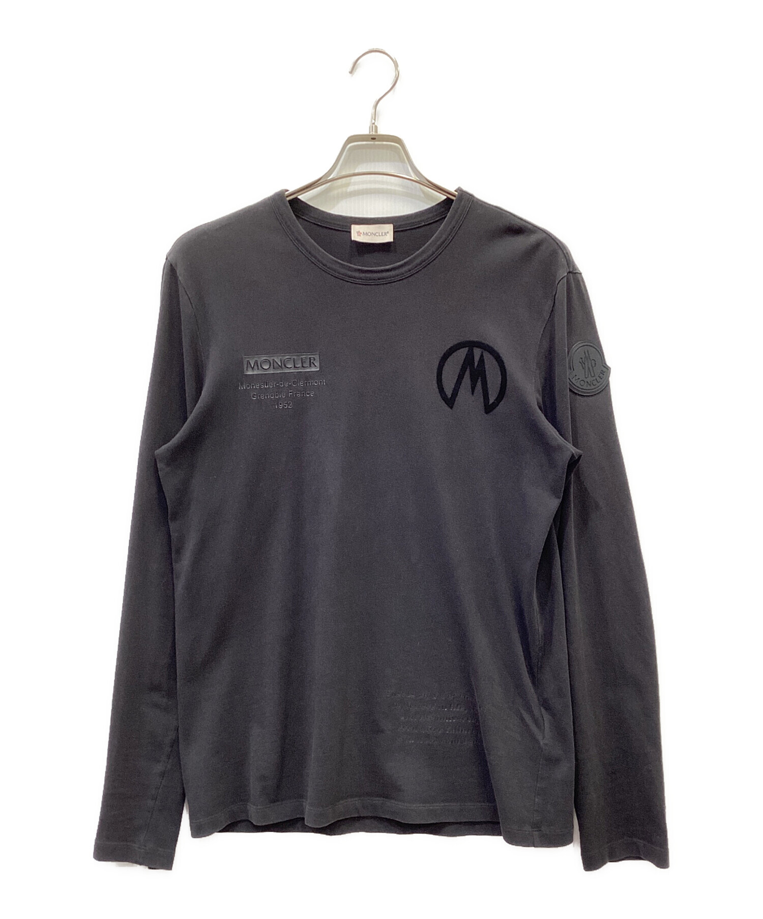 中古・古着通販】MONCLER (モンクレール) 長袖カットソー ブラック