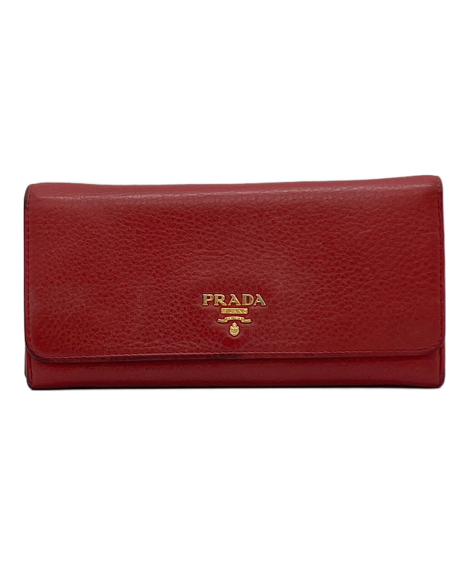 中古・古着通販】PRADA (プラダ) 長財布 レッド｜ブランド・古着通販 