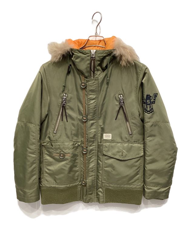中古・古着通販】stussy (ステューシー) N-2Bジャケット カーキ サイズ