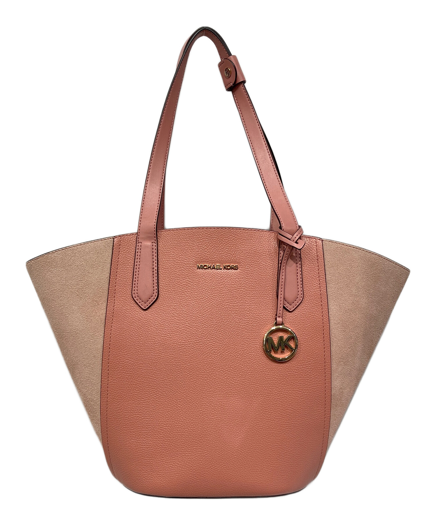 【新品未使用】MICHAEL KORS ピンク トートバッグ 中古・古着通販】MICHAEL KORS (マイケル・コース) トートバッグ