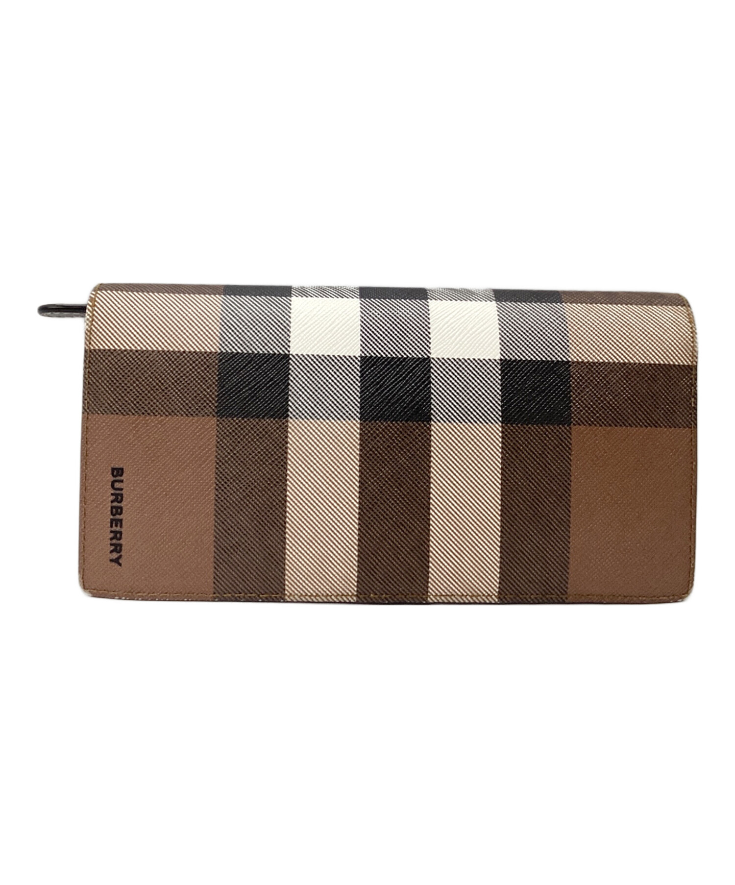 中古・古着通販】BURBERRY (バーバリー) 長財布 ブラウン×ブラック 
