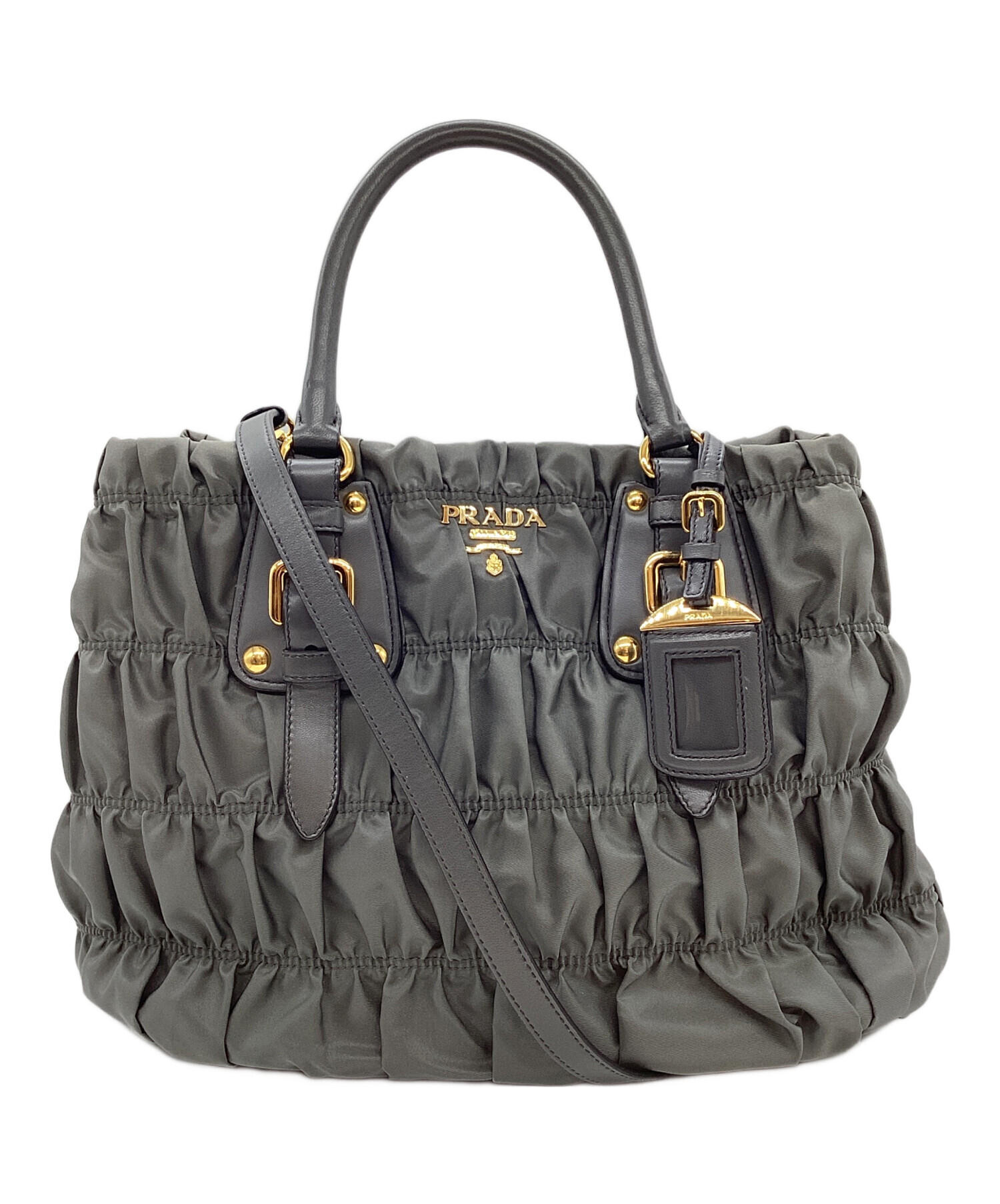 中古・古着通販】PRADA (プラダ) 2WAYショルダーバッグ グレー