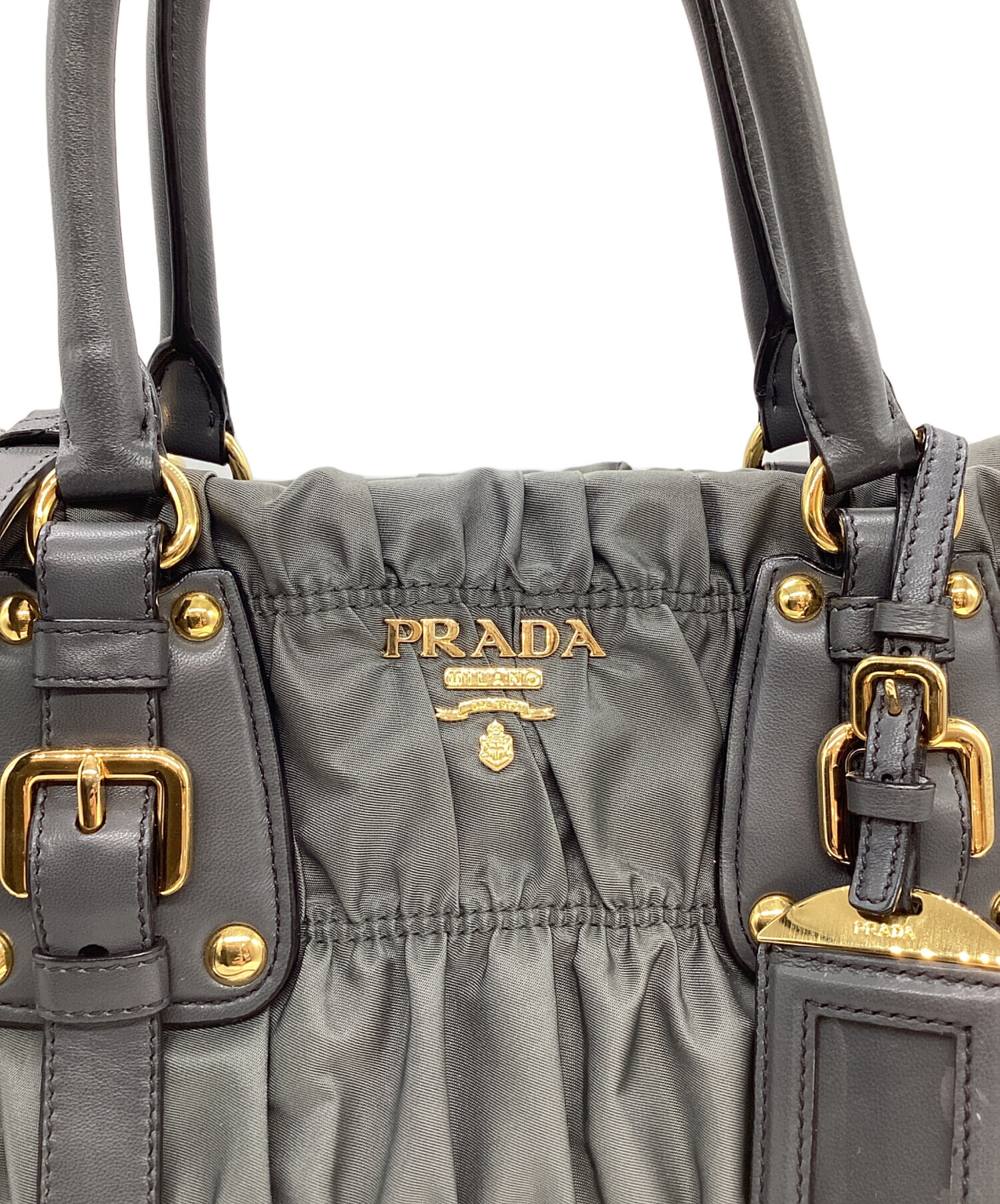 中古・古着通販】PRADA (プラダ) 2WAYショルダーバッグ グレー