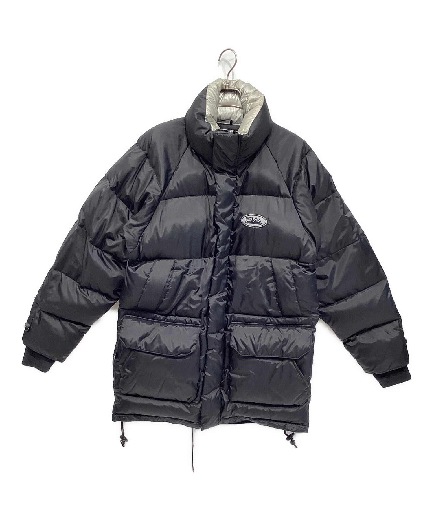 FIRST DOWN ブラック ダウンジャケット Sサイズ