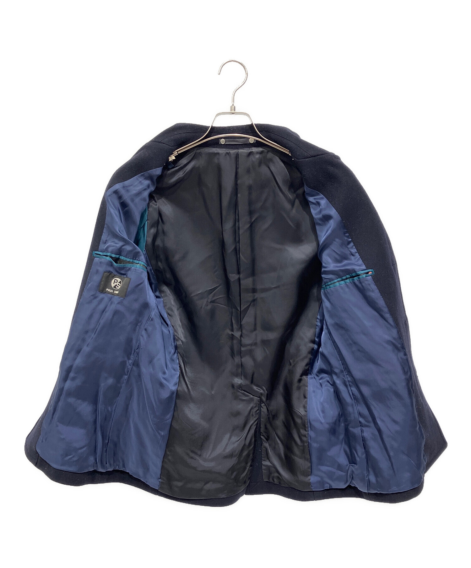 中古・古着通販】PAUL SMITH (ポールスミス) シングルPコート ネイビー