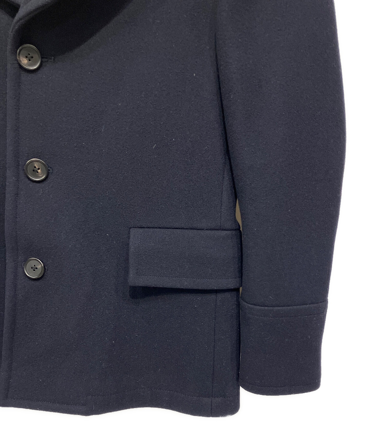 中古・古着通販】PAUL SMITH (ポールスミス) シングルPコート ネイビー