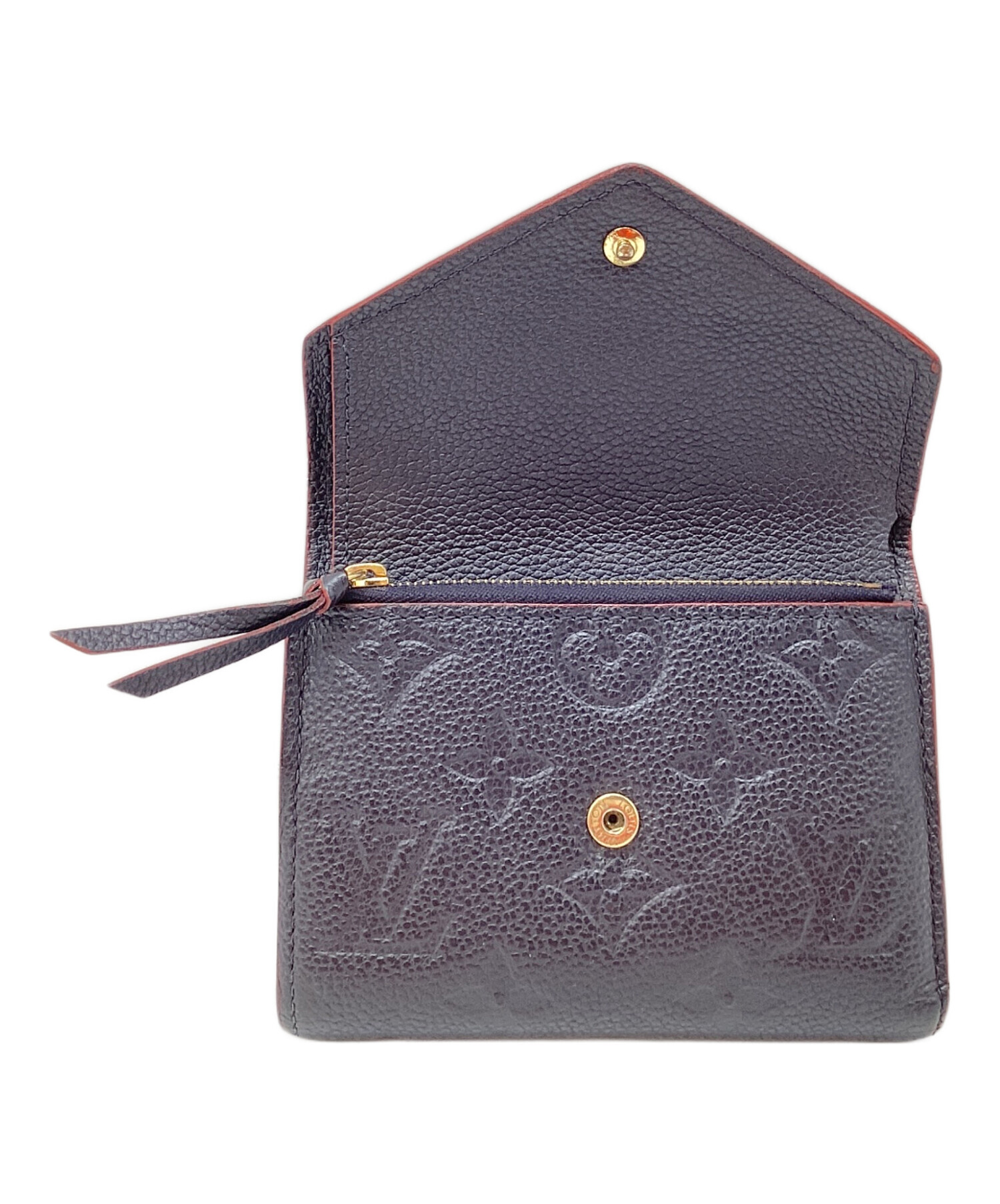 中古・古着通販】LOUIS VUITTON (ルイ ヴィトン) 3つ折り財布 ネイビー 