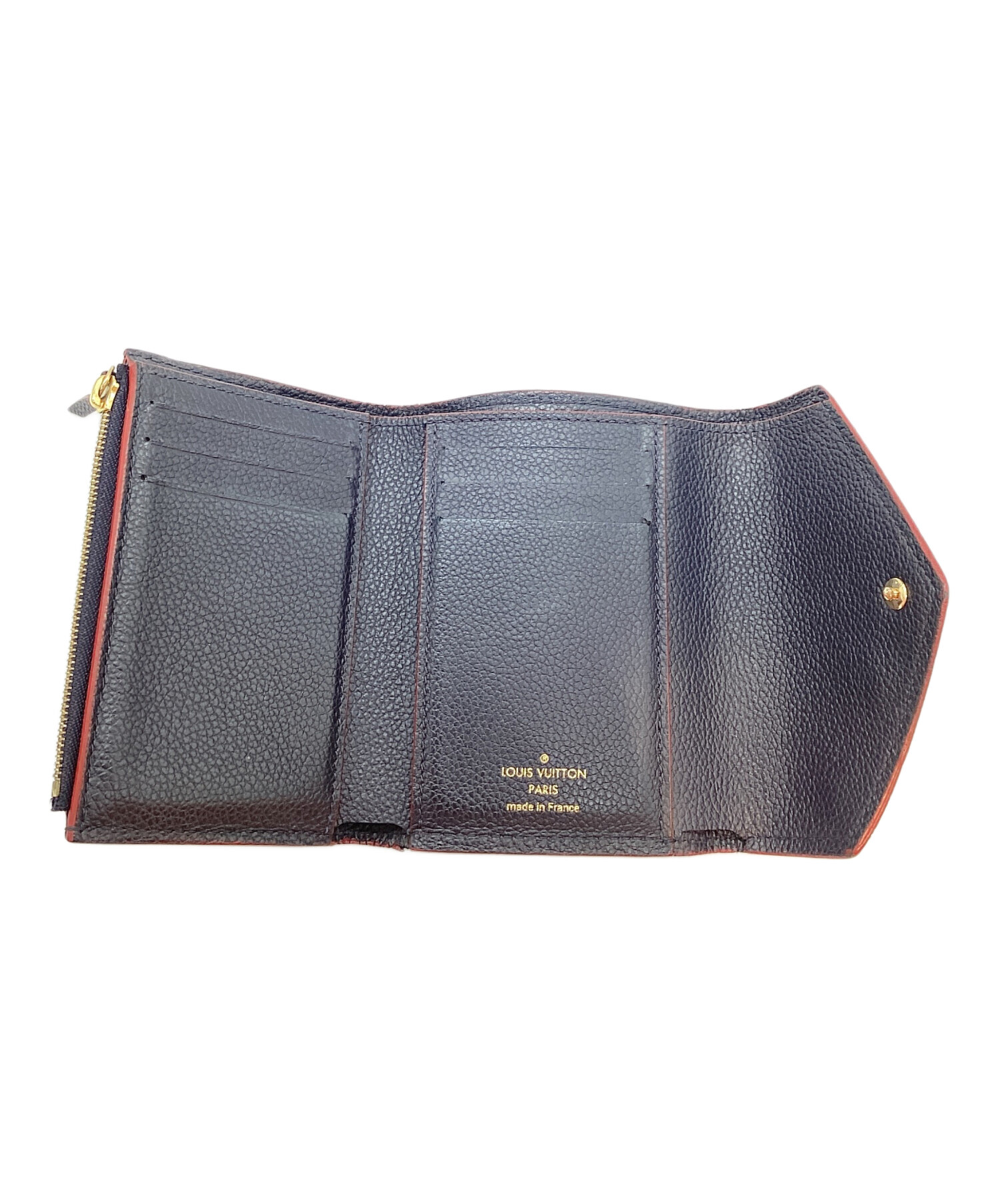 中古・古着通販】LOUIS VUITTON (ルイ ヴィトン) 3つ折り財布 ネイビー 
