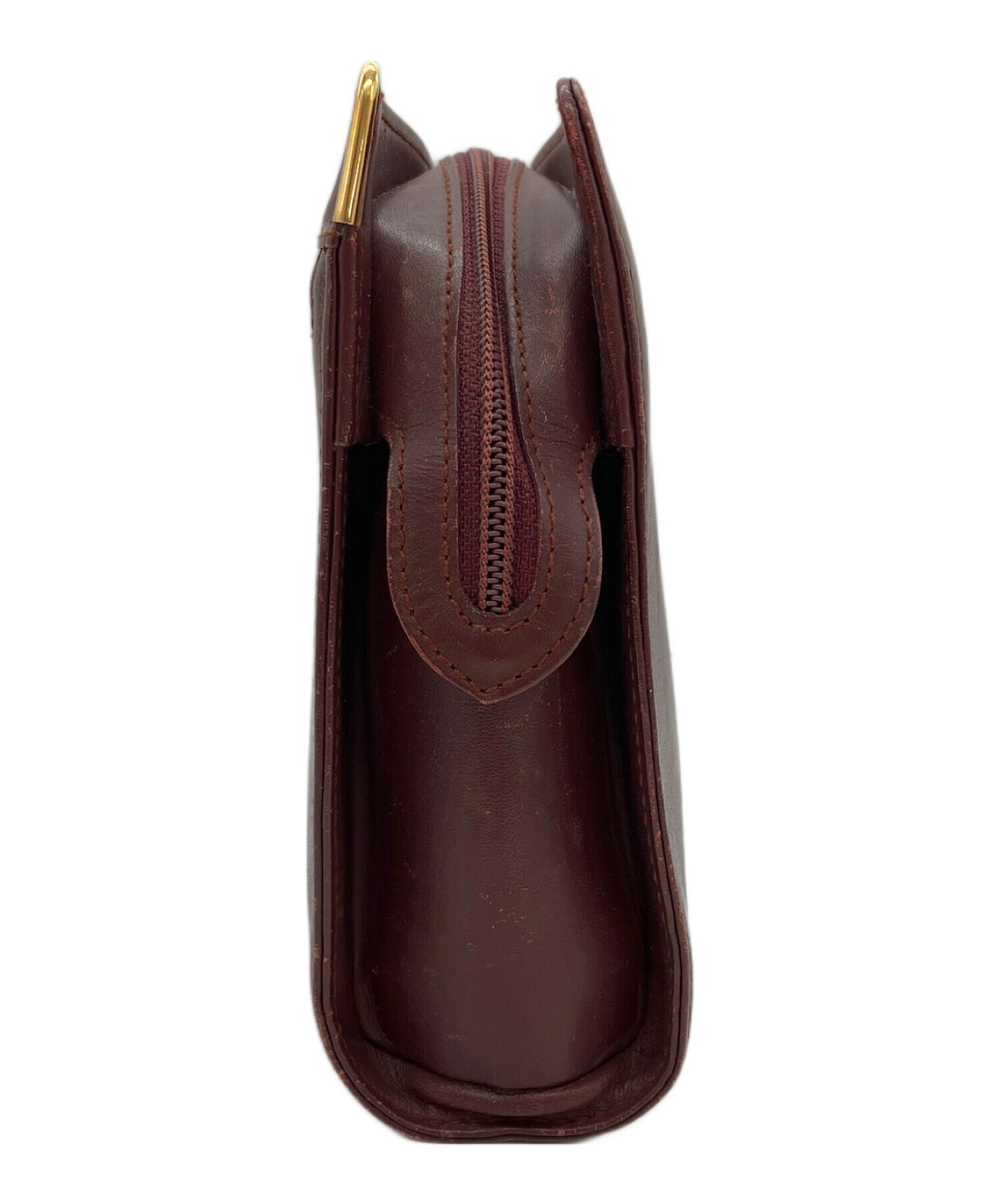 中古・古着通販】Cartier (カルティエ) セカンドバッグ ボルドー