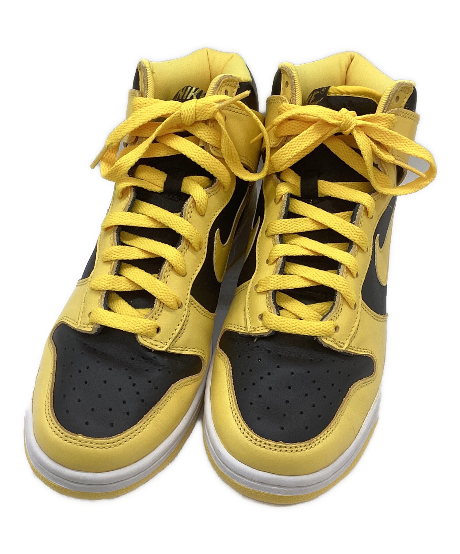 中古・古着通販】NIKE (ナイキ) ハイカットスニーカー イエロー 