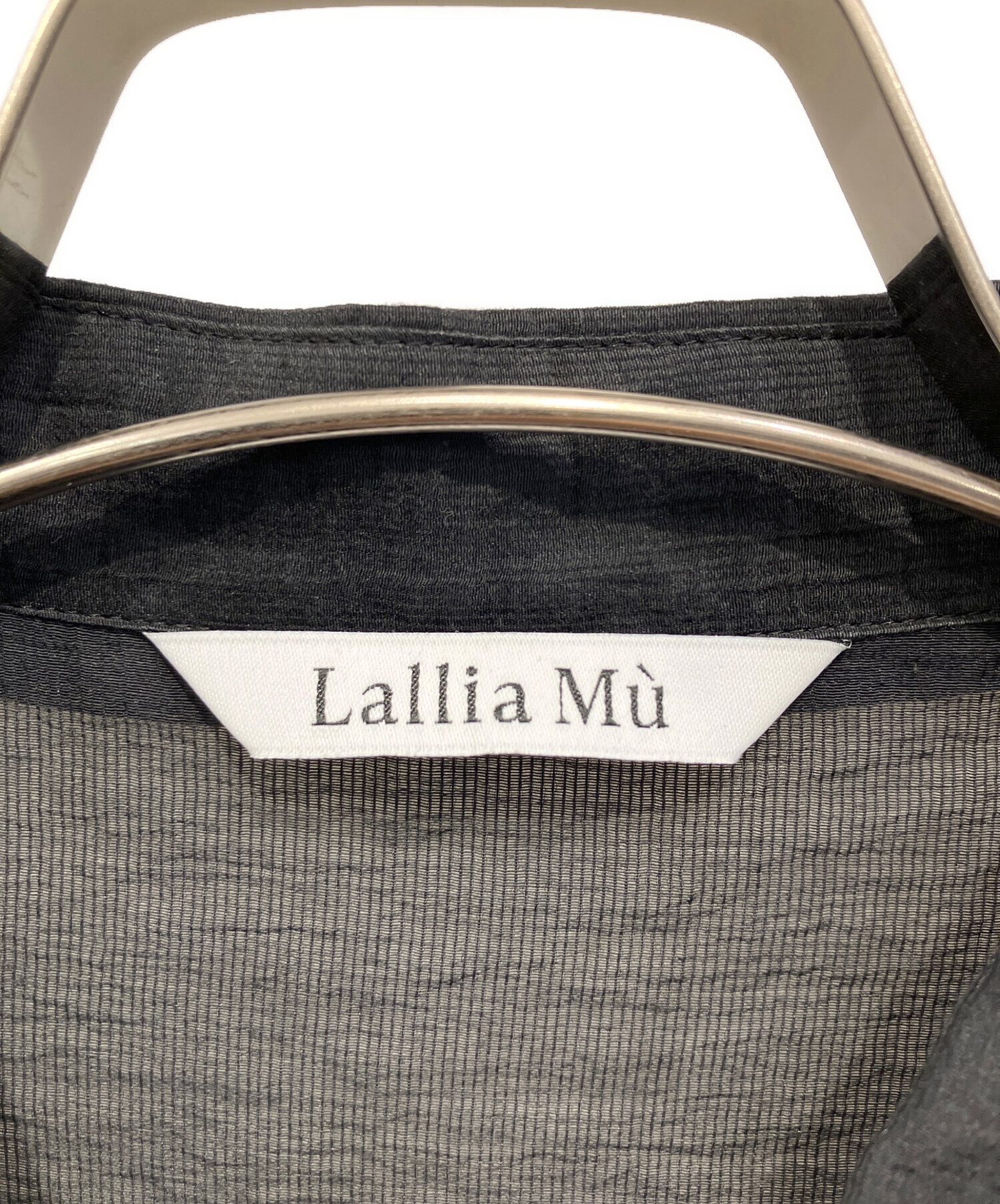 中古・古着通販】Lallia Mu (ラリア ムー) シャツブラウス ブラック 