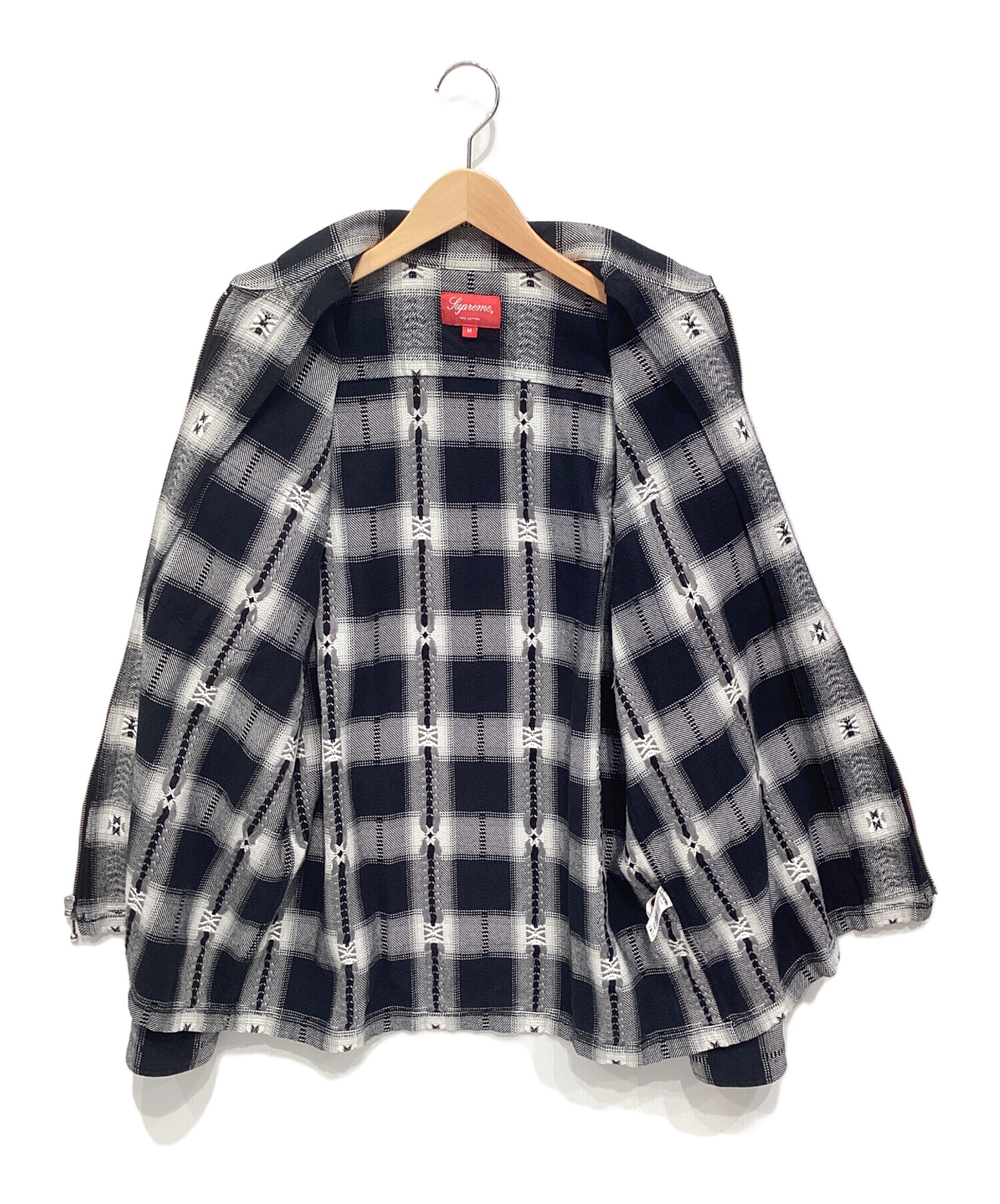 中古・古着通販】SUPREME (シュプリーム) Plaid Flannel Zip Up Shirt 