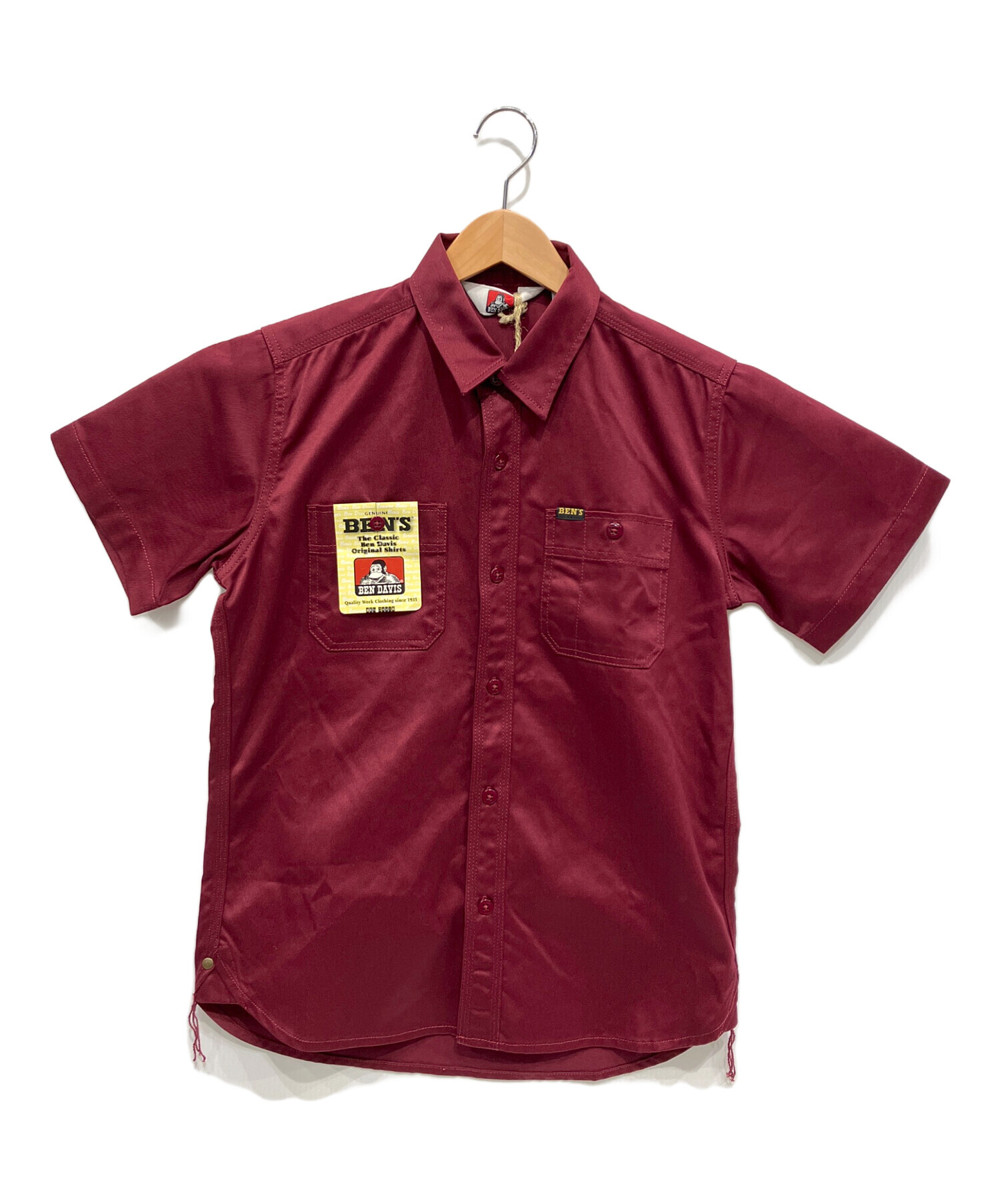 中古・古着通販】BEN DAVIS (ベンデイビス) ワークシャツ ワインレッド