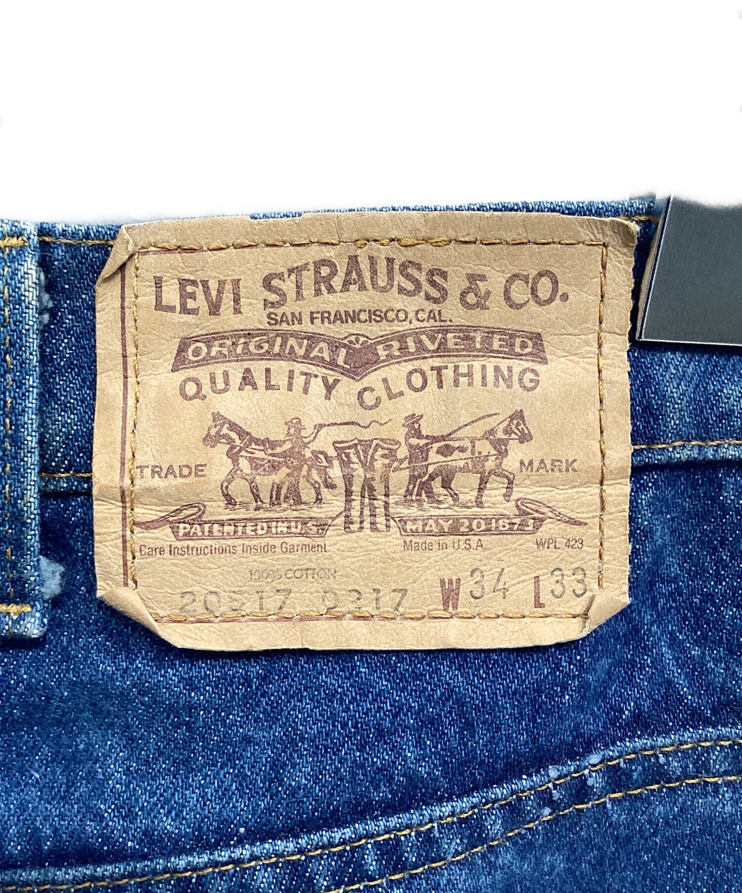 中古・古着通販】LEVI'S (リーバイス) デニムパンツ ブルー サイズ:W34