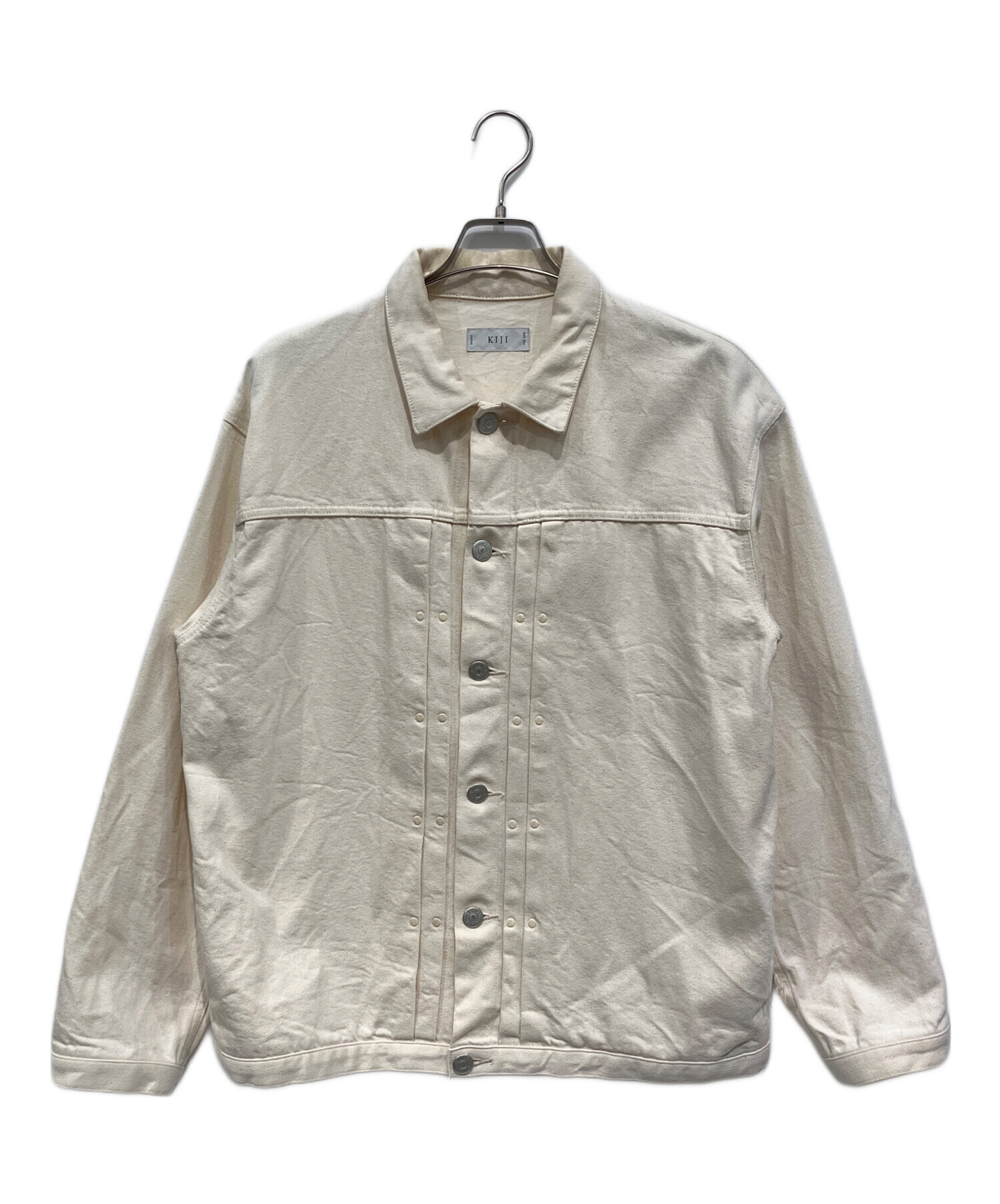 中古・古着通販】KIJI (キジ) デニムジャケット アイボリー サイズ:5