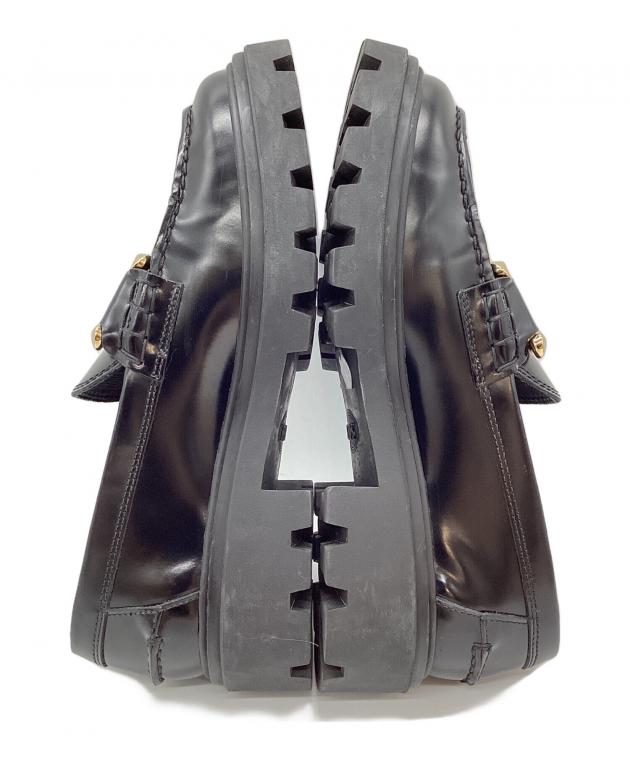 中古・古着通販】TOD'S (トッズ) 厚底ローファー ブラック サイズ:23.5