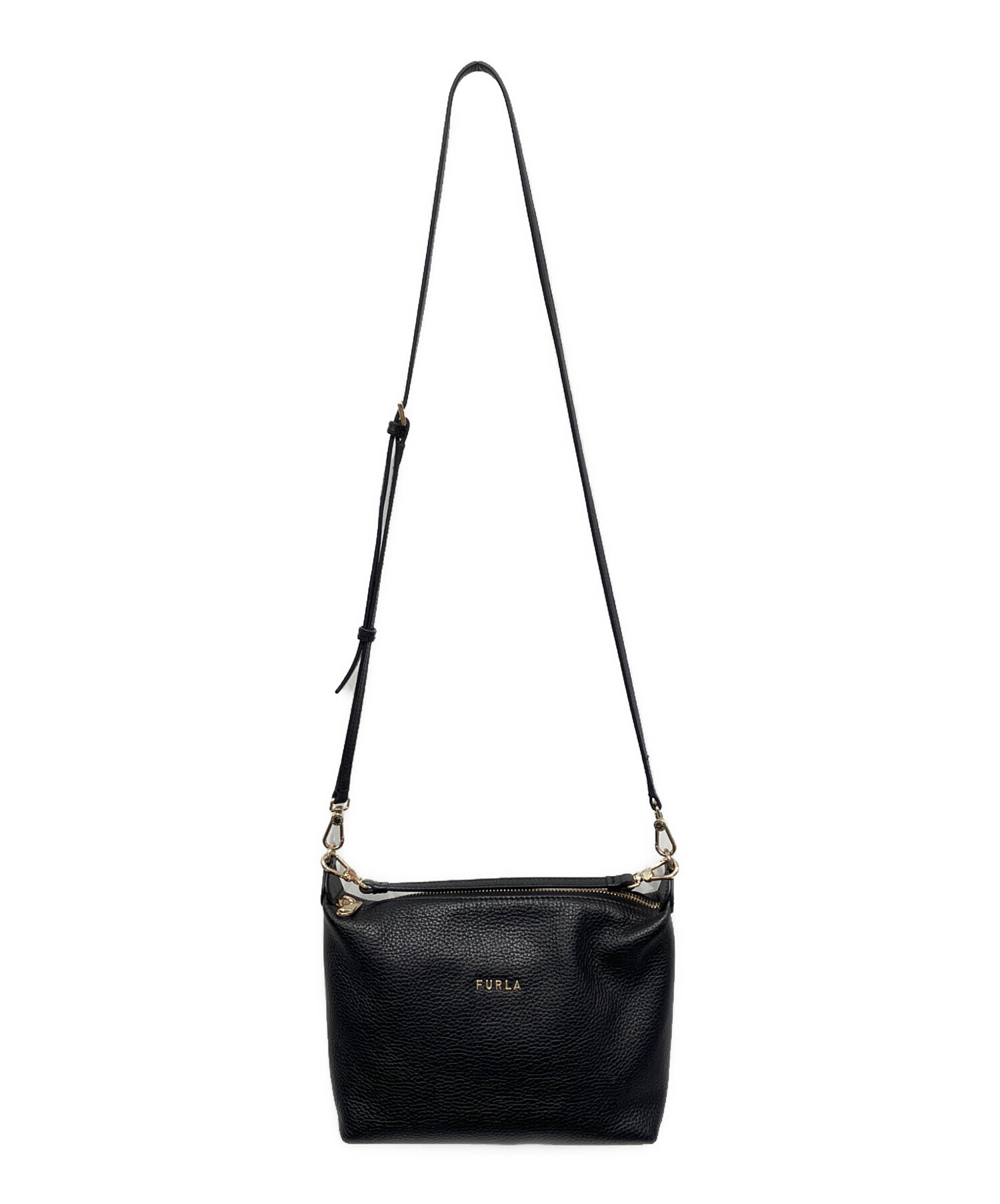 中古・古着通販】FURLA (フルラ) ショルダーバッグ ブラック｜ブランド