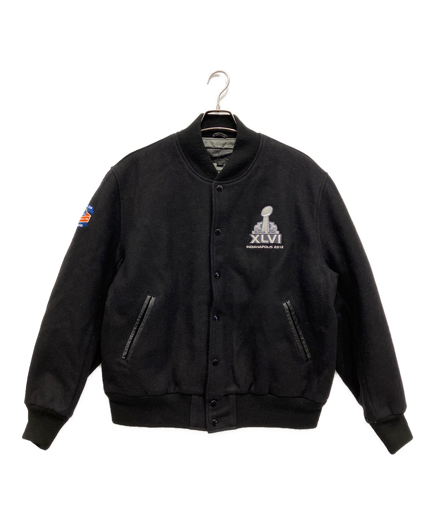 中古・古着通販】REEBOK (リーボック) スタジャン ブラック サイズ:XL