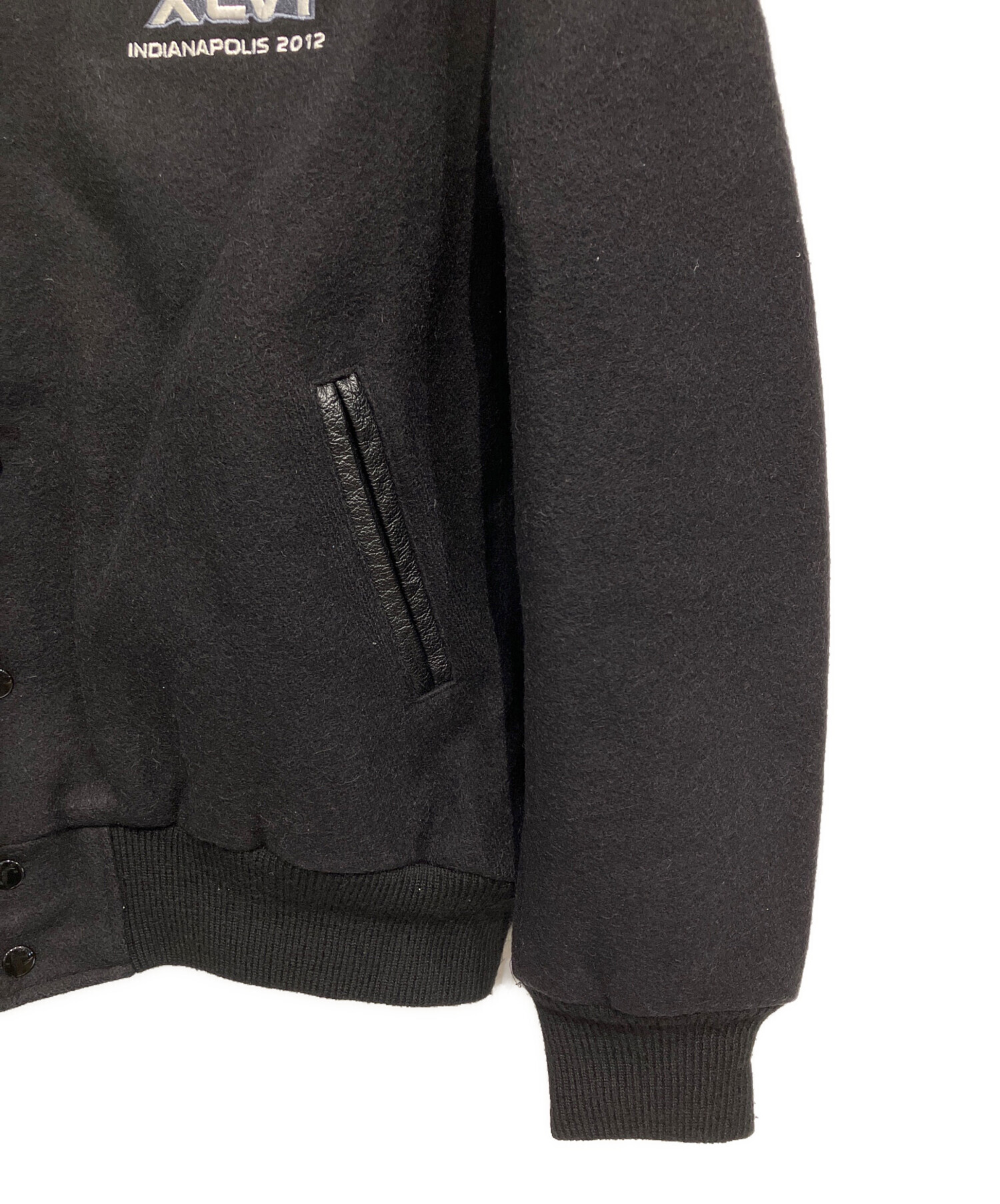 中古・古着通販】REEBOK (リーボック) スタジャン ブラック サイズ:XL