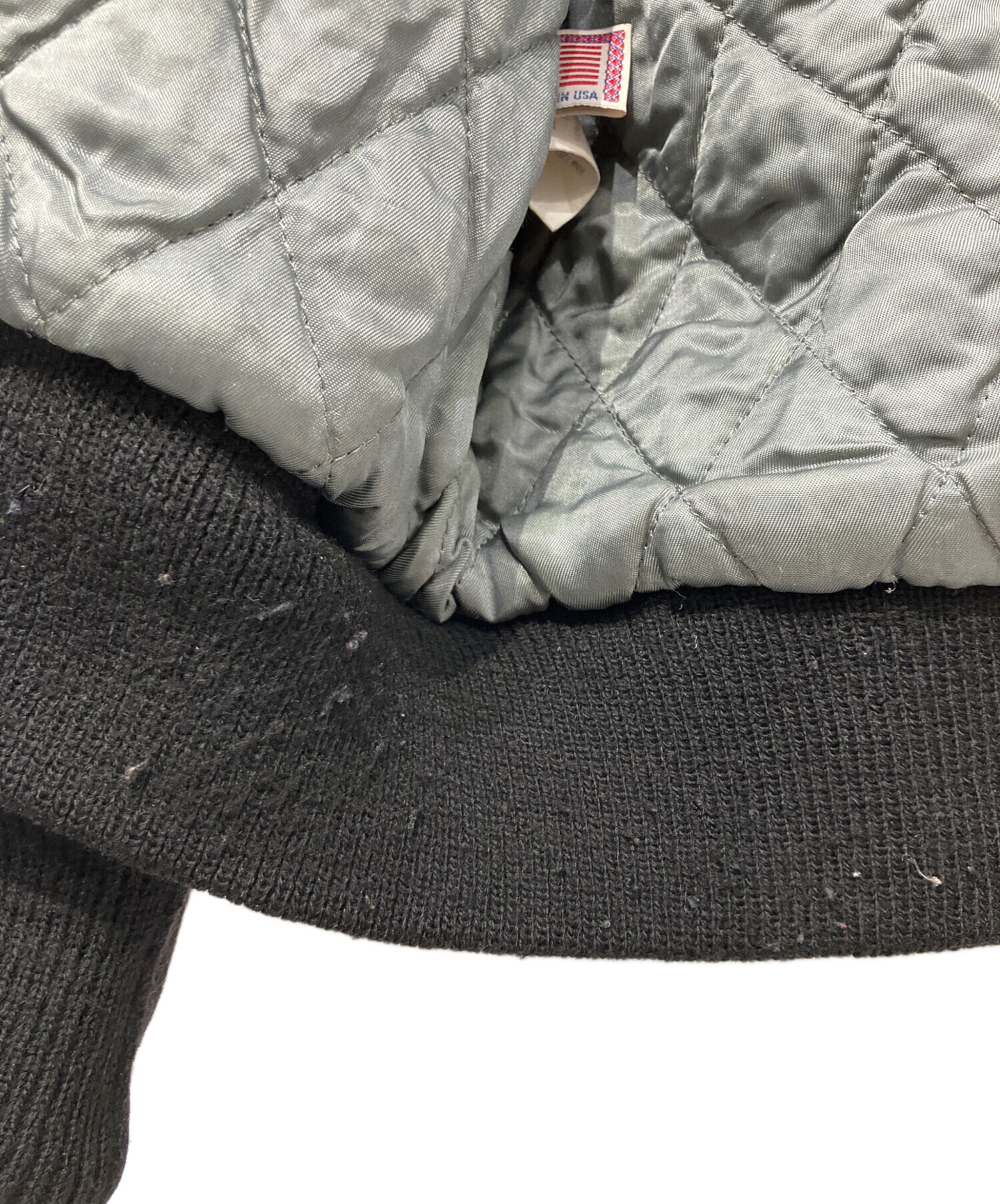 中古・古着通販】REEBOK (リーボック) スタジャン ブラック サイズ:XL