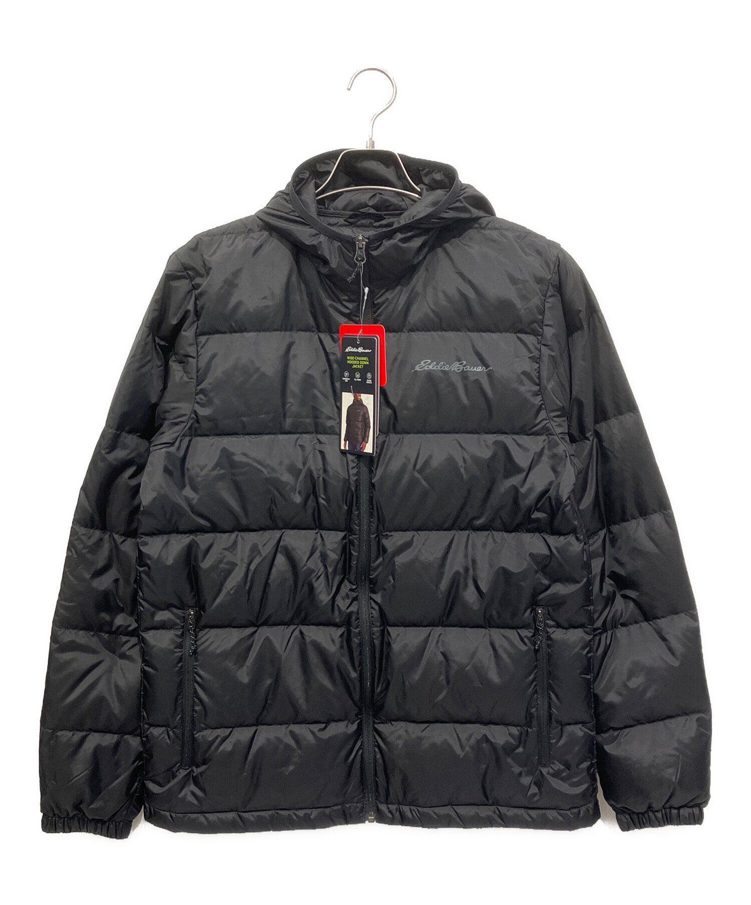 新品未使用 Eddie Bauer ダウンジャケット 黒 紫 リバーシブル 中古 
