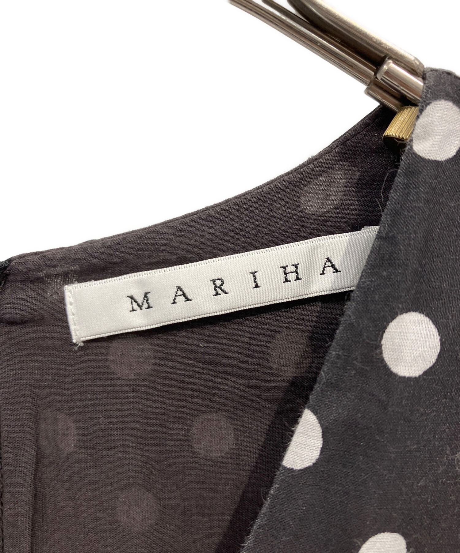 中古・古着通販】MARIHA (マリハ) 半袖フレアワンピース ブラック