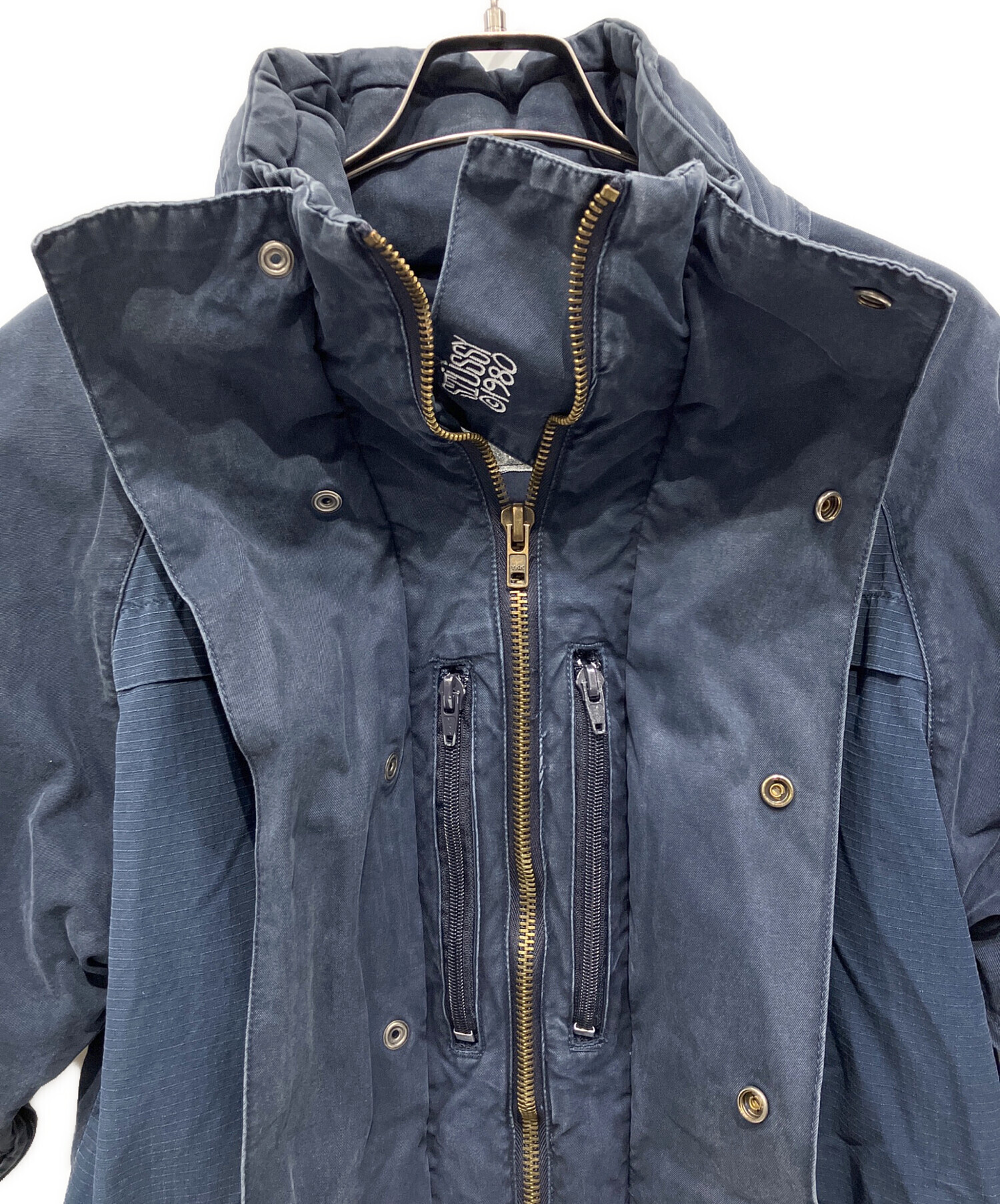 中古・古着通販】stussy (ステューシー) モッズコート ネイビー サイズ