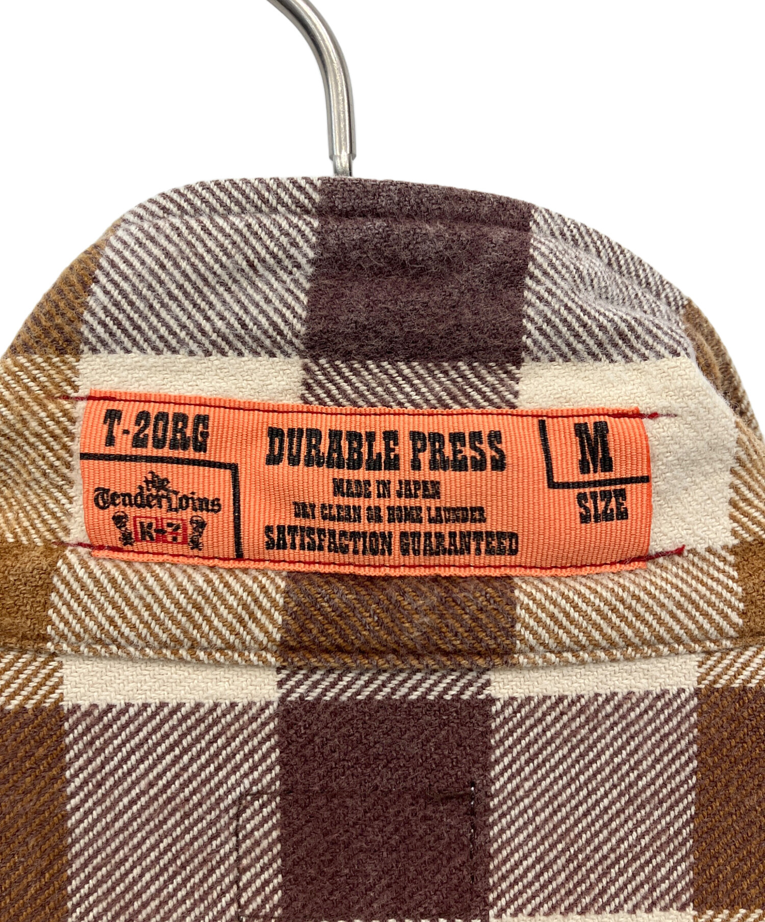 中古・古着通販】TENDERLOIN (テンダーロイン) ネルシャツ ベージュ