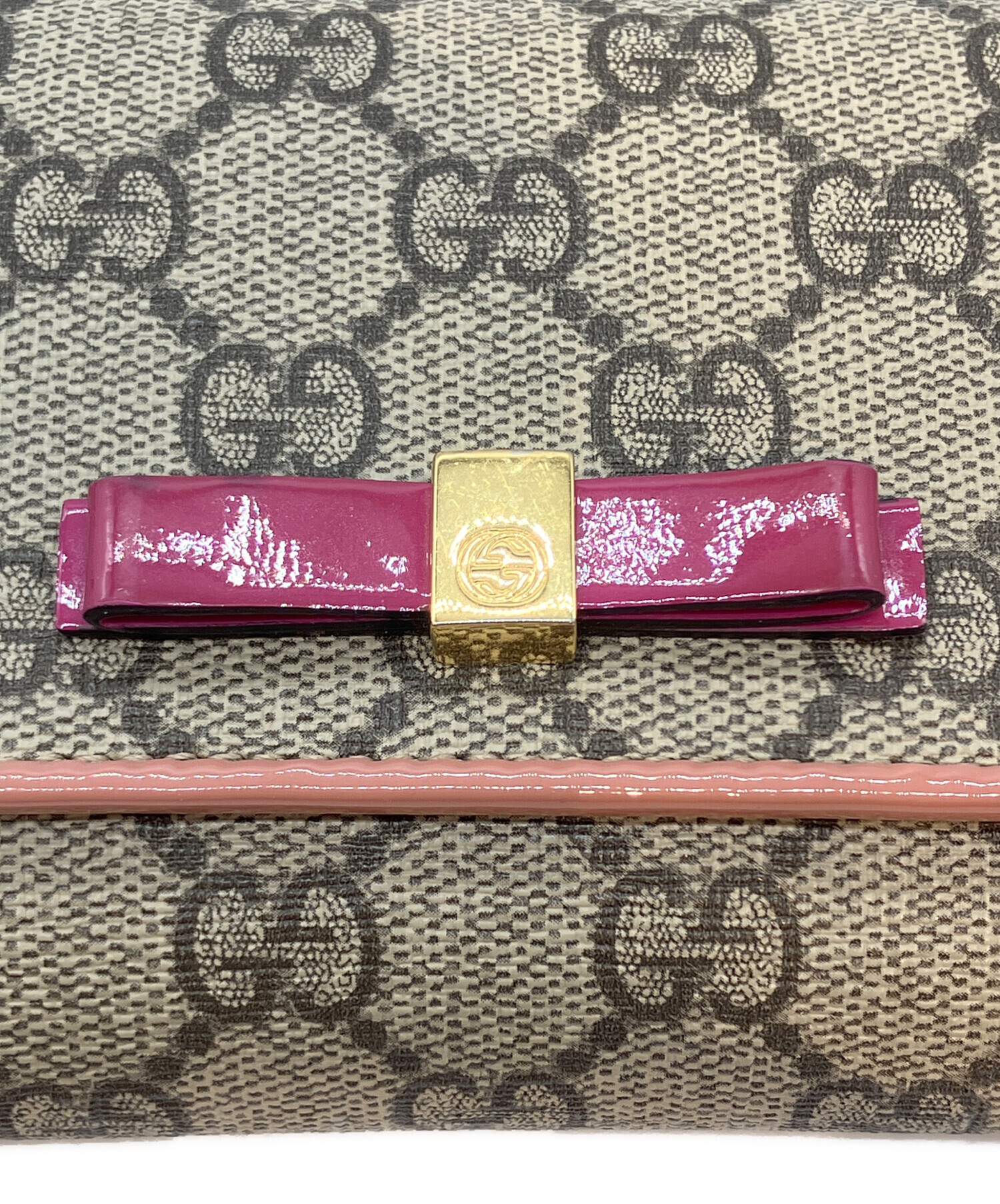 中古・古着通販】GUCCI (グッチ) 長財布 ブラウン×オレンジ｜ブランド 