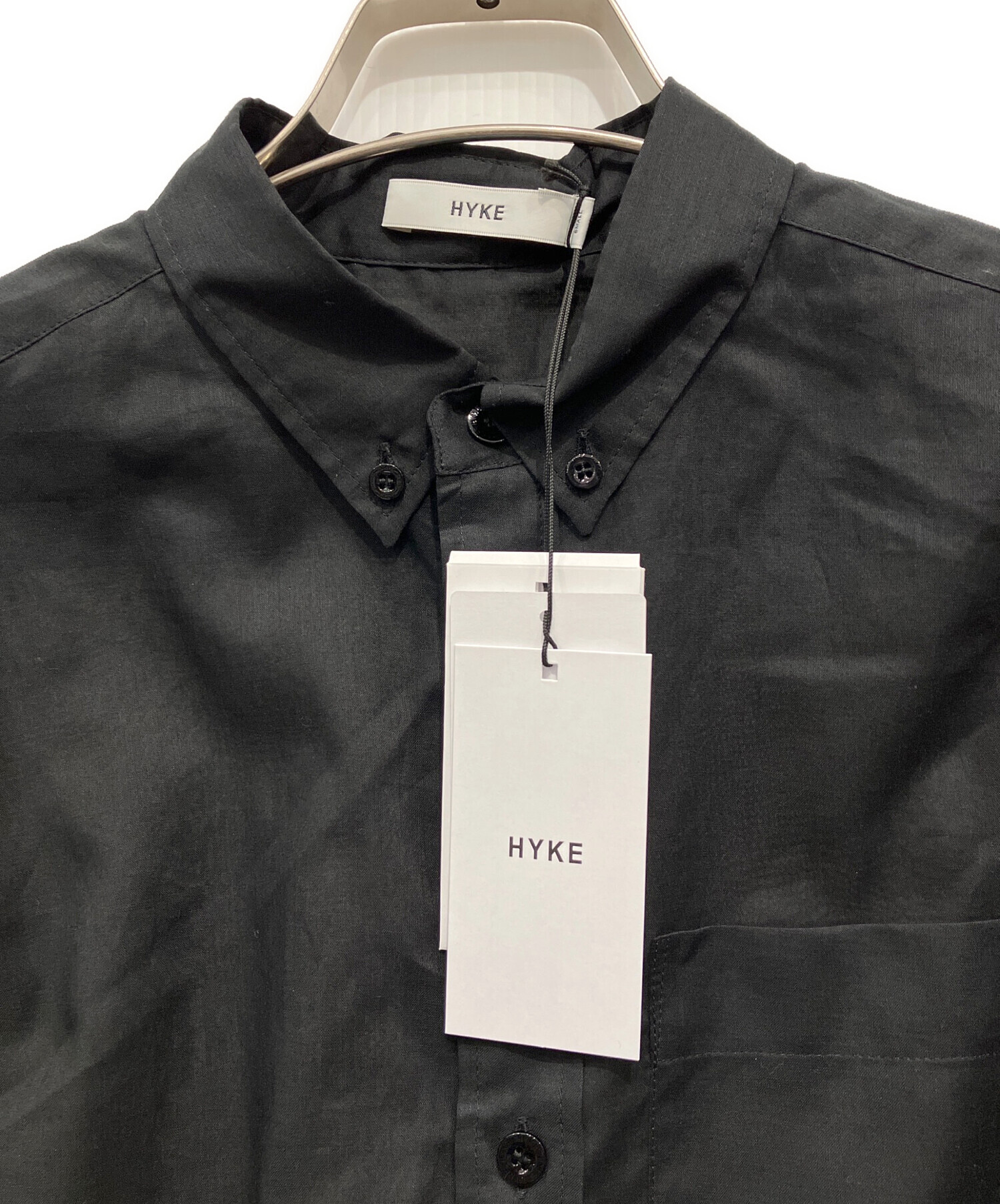 中古・古着通販】HYKE (ハイク) 長袖シャツ ブラック サイズ:L 未使用