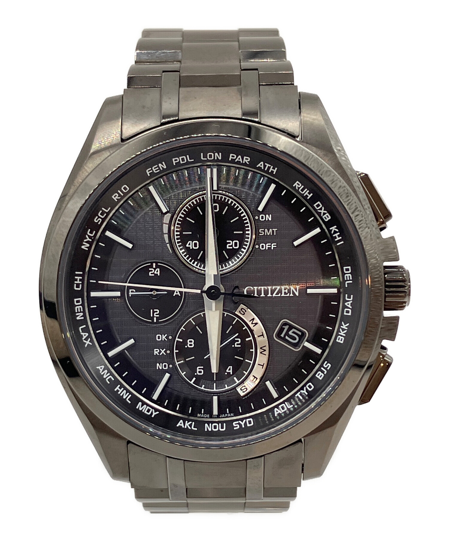 中古・古着通販】CITIZEN (シチズン) クロノグラフ ブラック｜ブランド 