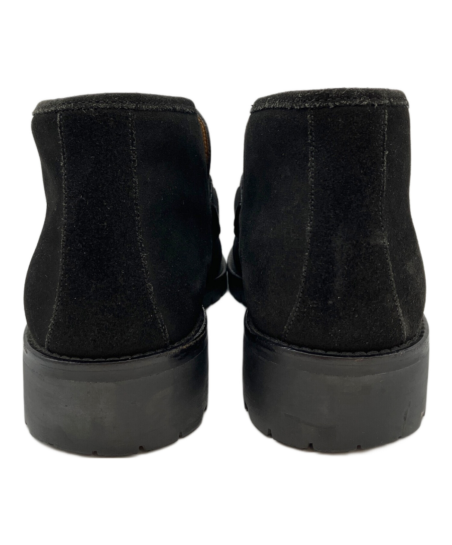 中古・古着通販】GUCCI (グッチ) ホースビットチャッカブーツ ブラック