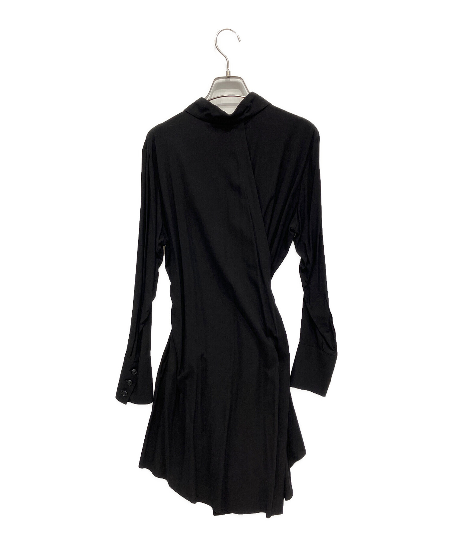 中古・古着通販】LIMI feu (リミフゥ) シャツワンピース ブラック