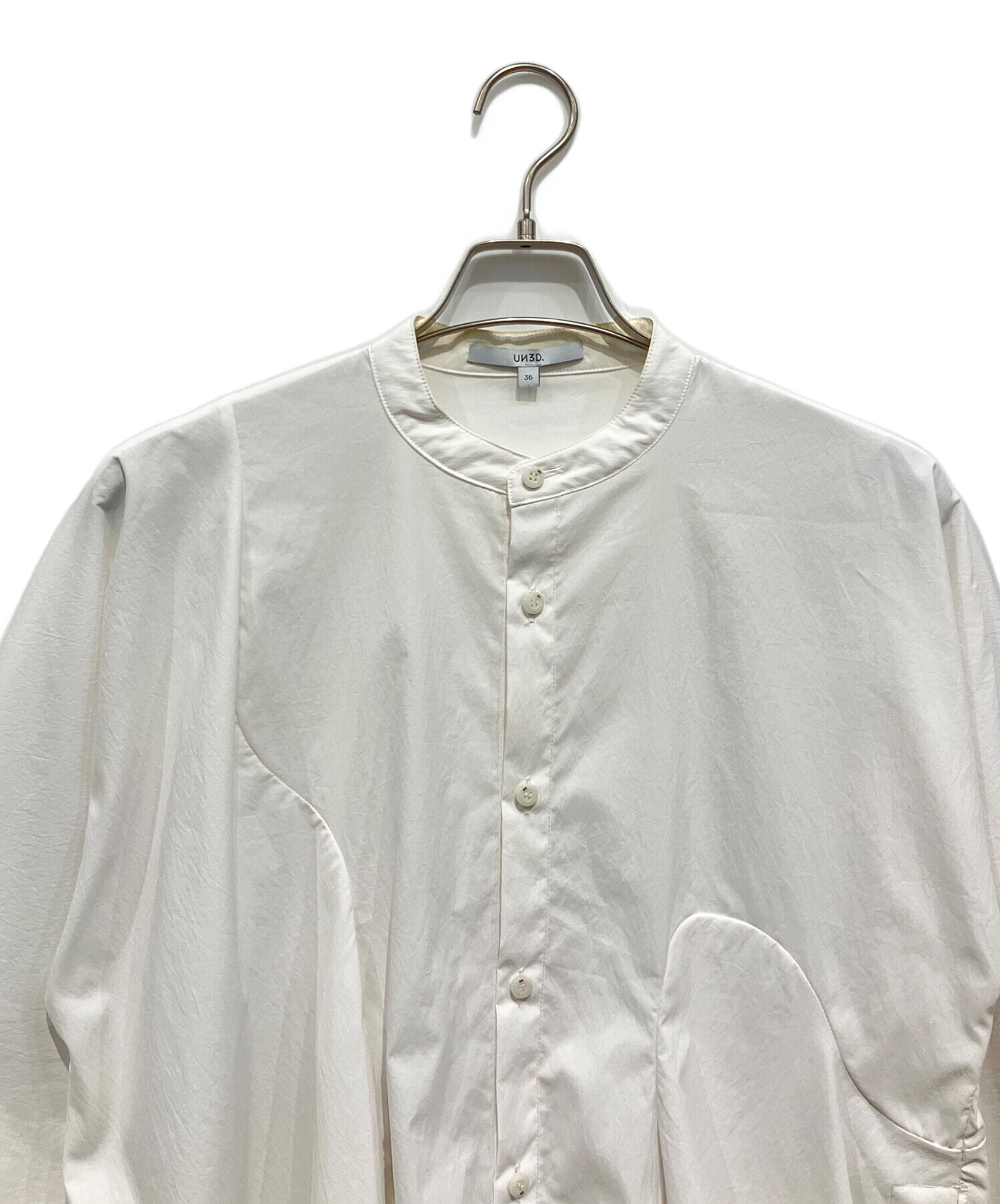 中古・古着通販】UN3D. (アンスリード) 長袖シャツ ホワイト サイズ:36