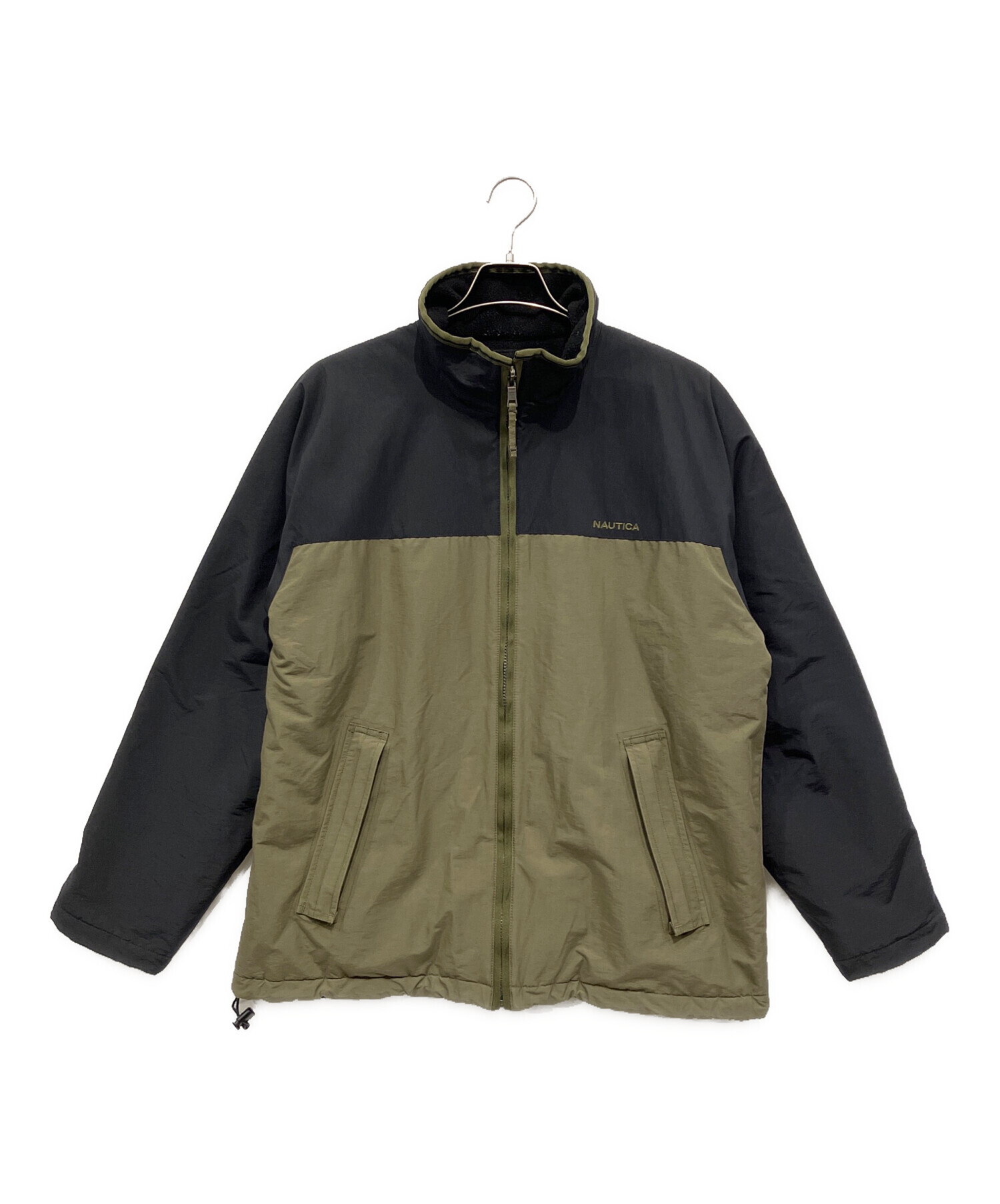※ST[Nautica/ノーティカ] オリーブグリーン ボアジャケット 中古・古着通販】NAUTICA (ノーティカ) リバーシブルジャケット
